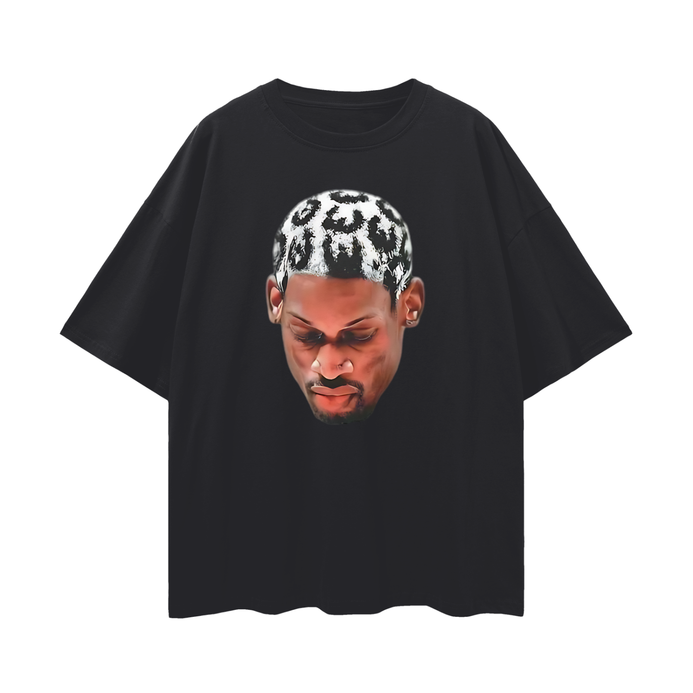 Vintage Like Dennis Rodman Cheetah Head Oversized T Shirt