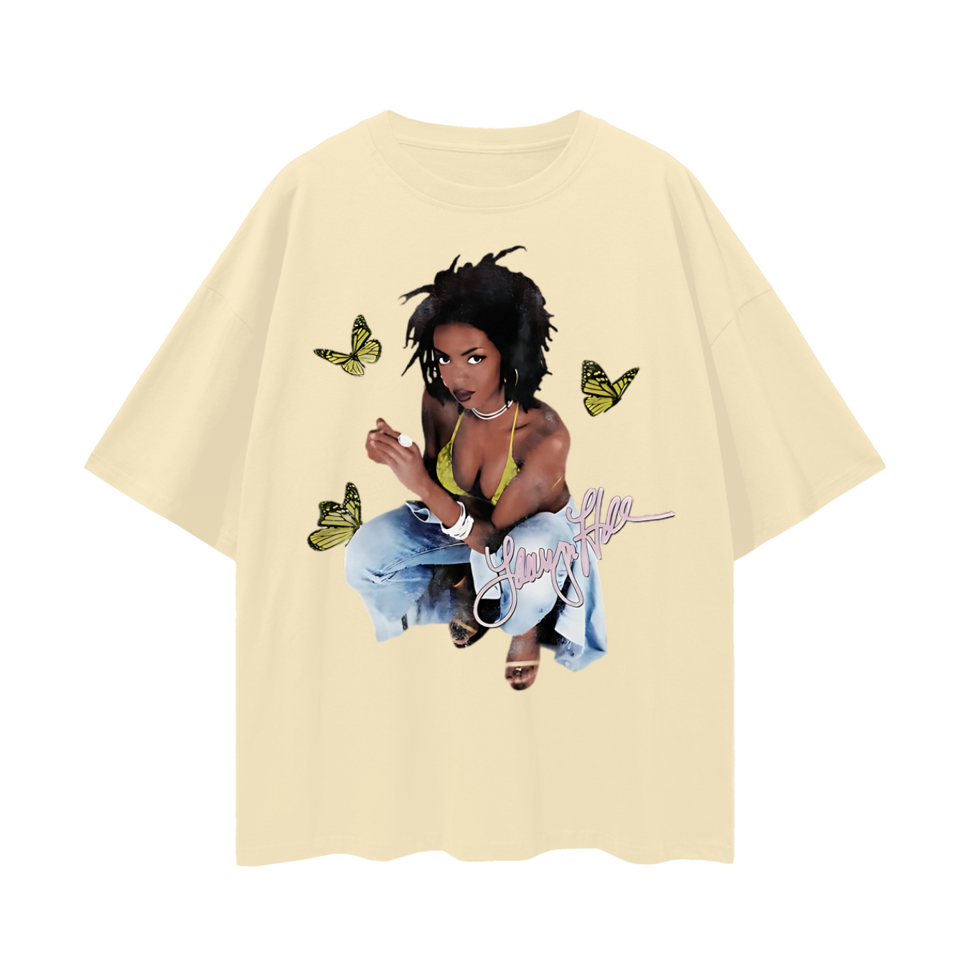 Vintage Like Boot Leg Lauryn Hill 90s Graphic Oversized T Shirt