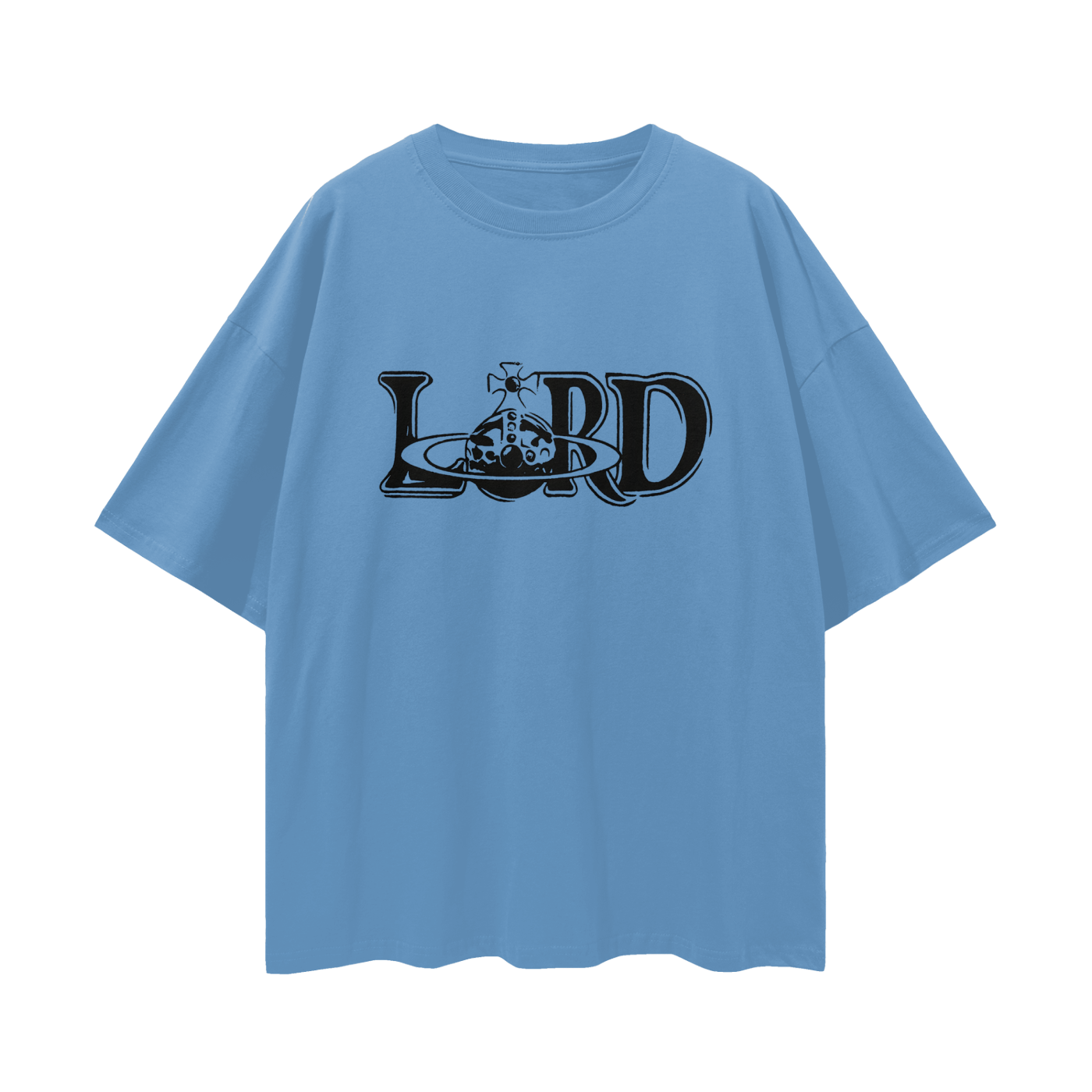 Religious Lord Vivienne Westwood Like Graphic Oversized T Shirt