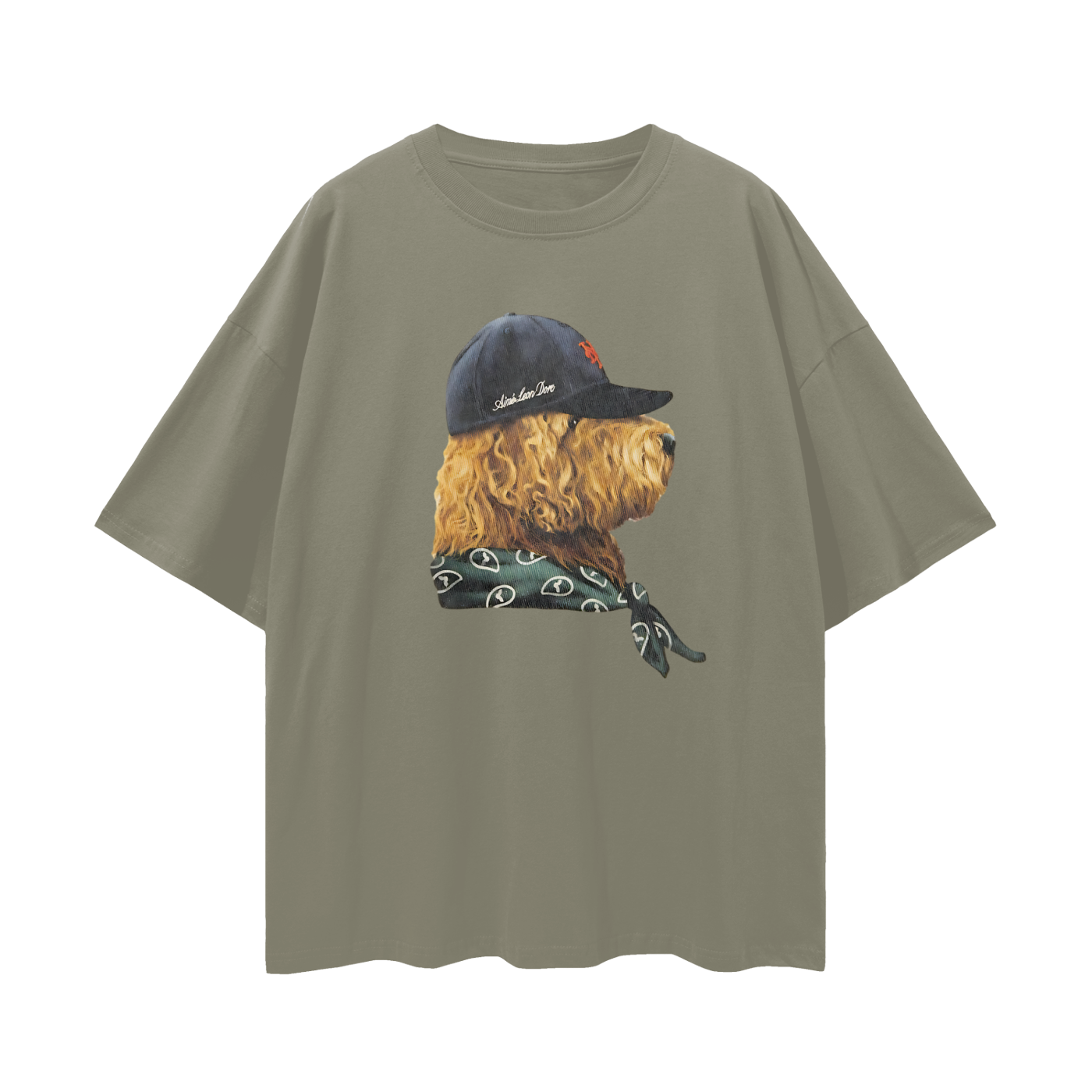 Streetwear Fitted Dog Graphic Oversized T Shirt