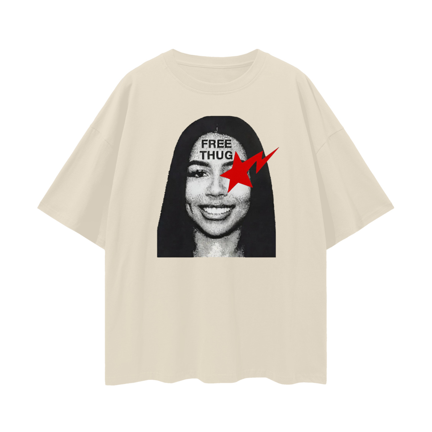Vintage Like Free Thug Mariah Oversized T Shirt