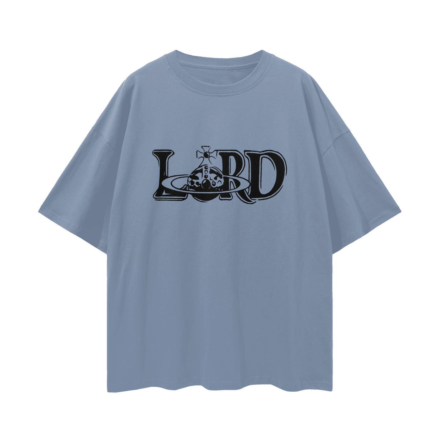Religious Lord Vivienne Westwood Like Graphic Oversized T Shirt