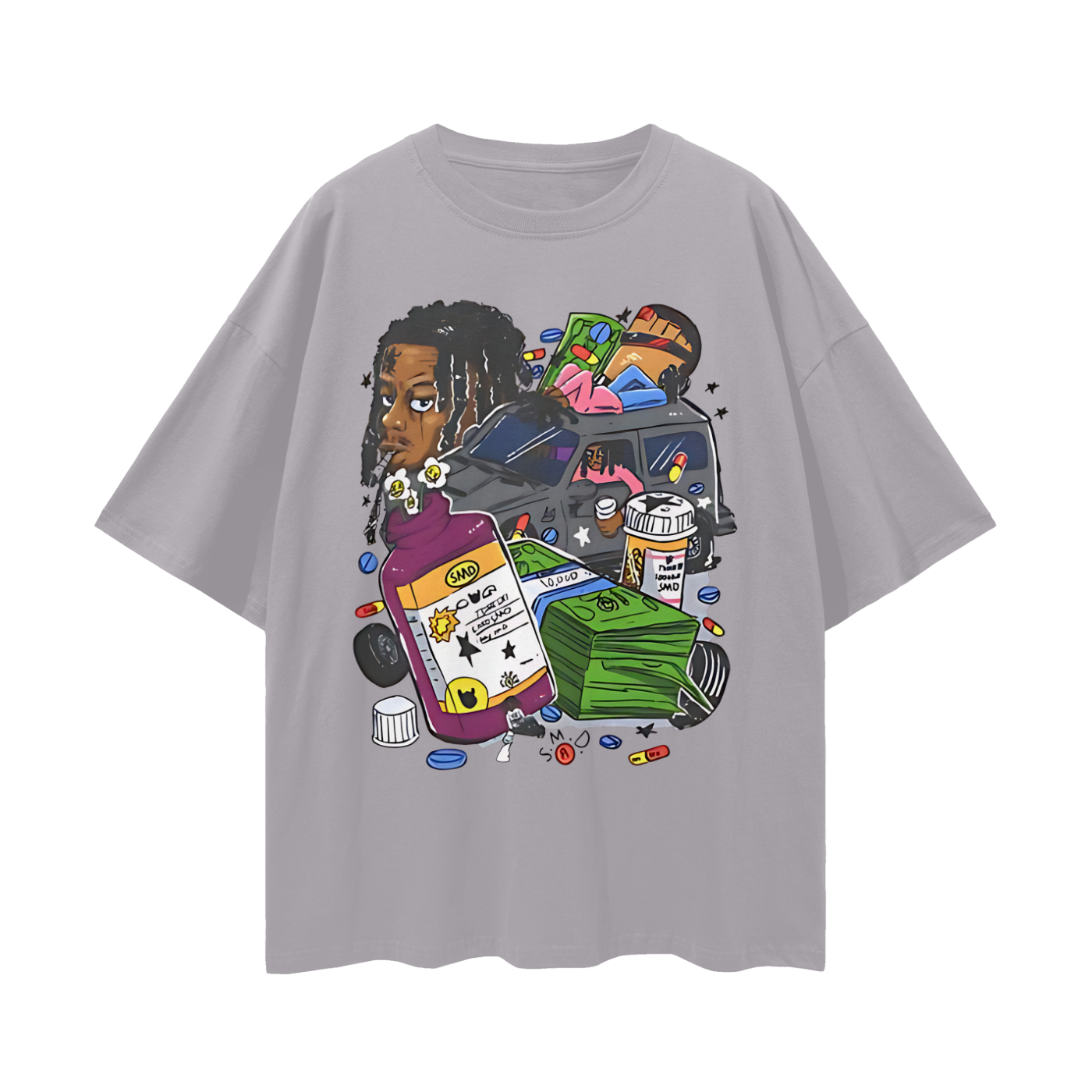 Lucki Rapper Graphic Oversized T Shirt
