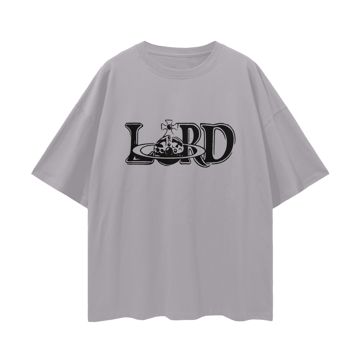 Religious Lord Vivienne Westwood Like Graphic Oversized T Shirt