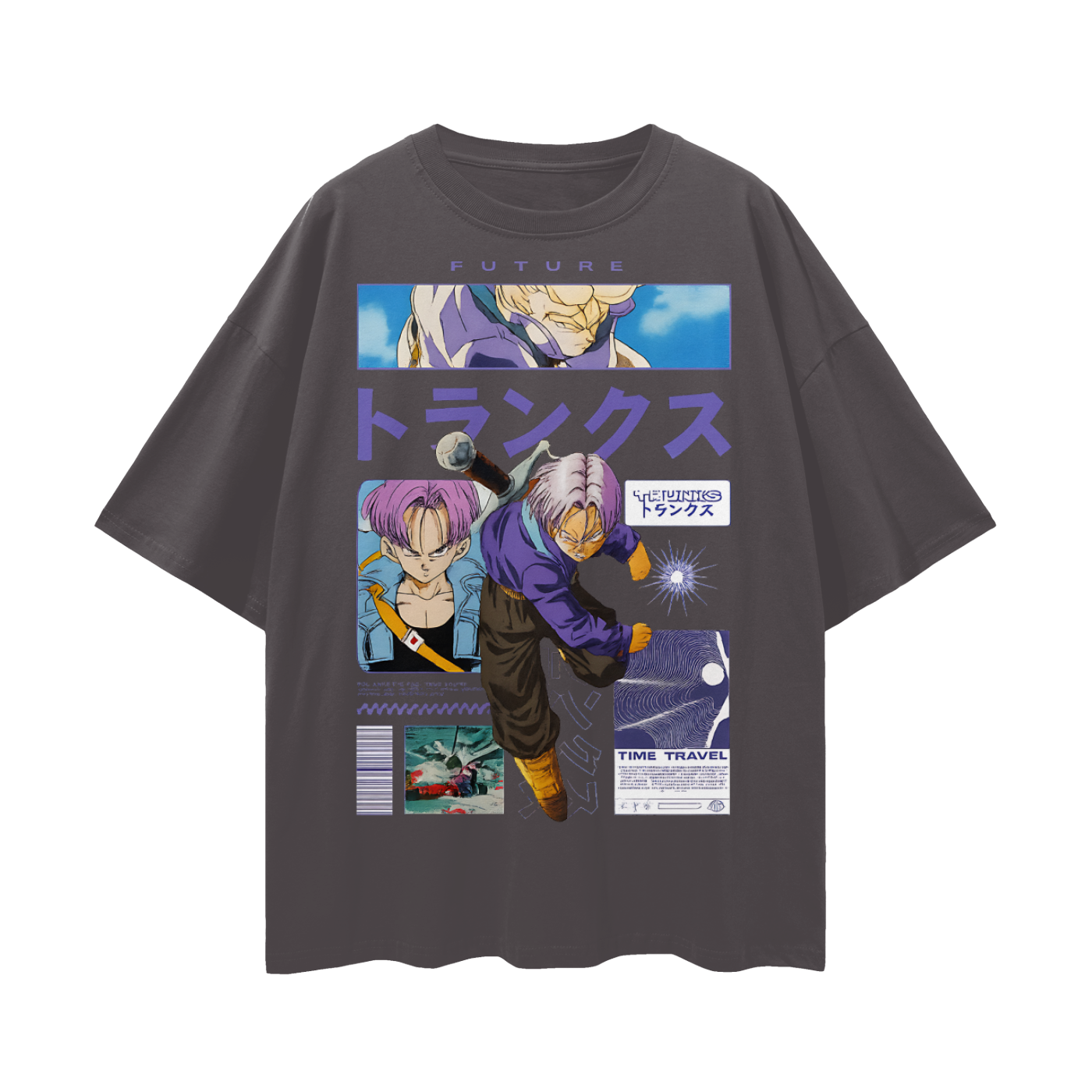 Vintage/Y2K Future Trunks Anime Character Oversized T Shirt