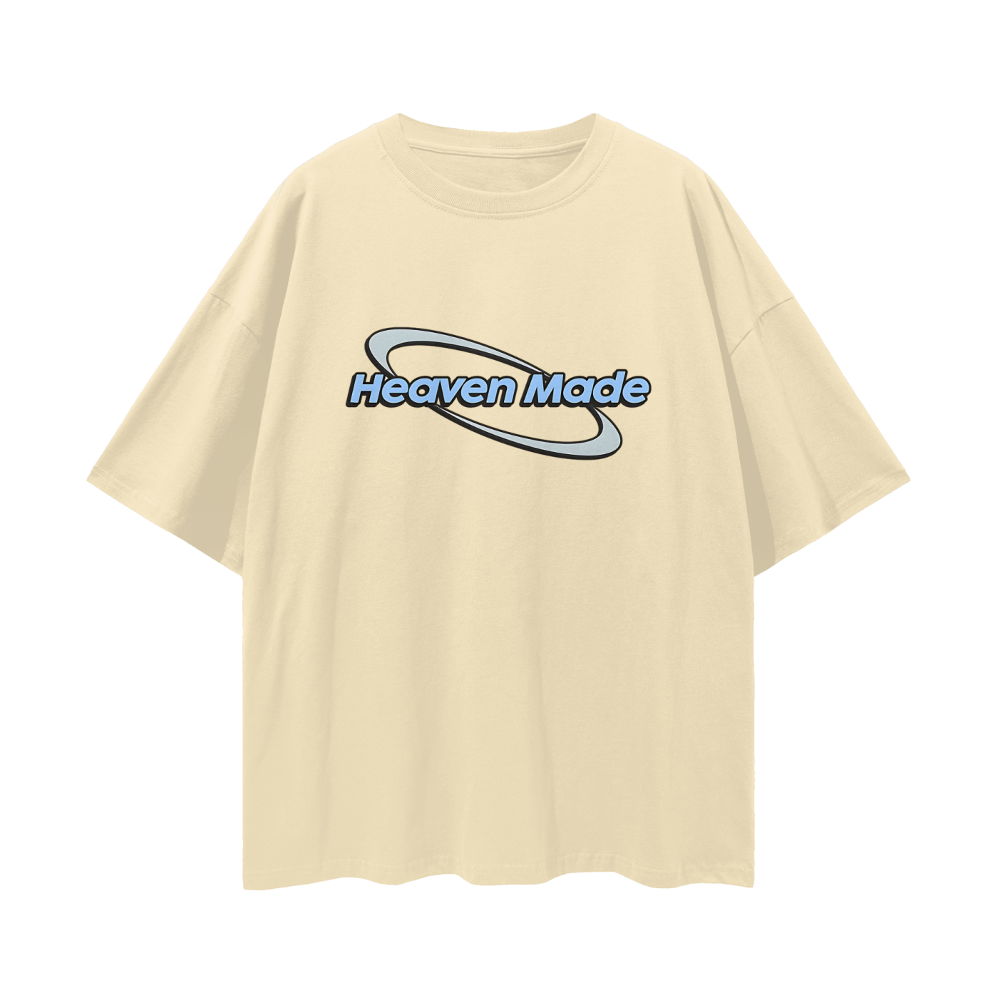 Religious Jesus Heaven Made Graphic Oversized T Shirt