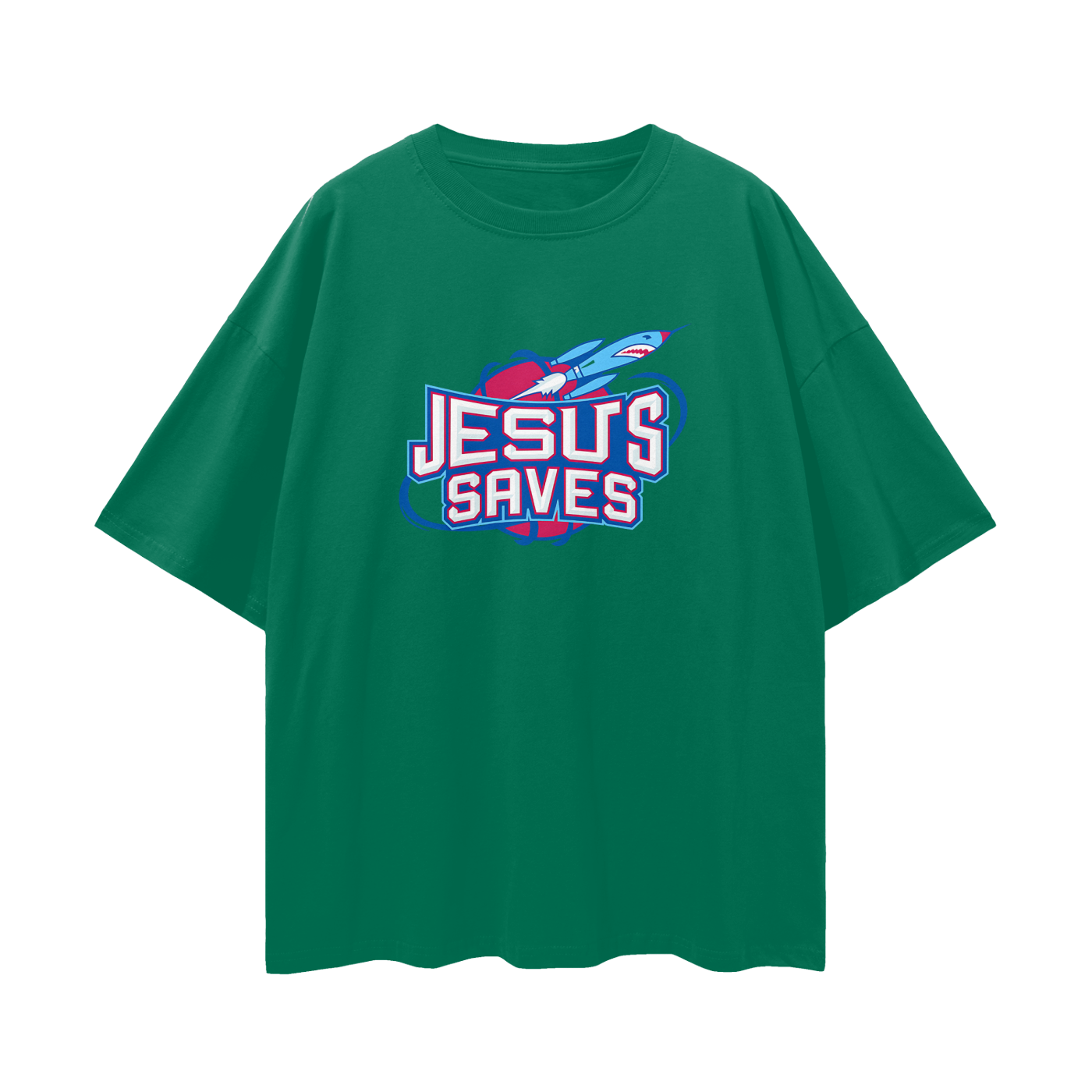 Religious Jesus Saves Vintage Houston Rockets Like Graphic Oversized T Shirt