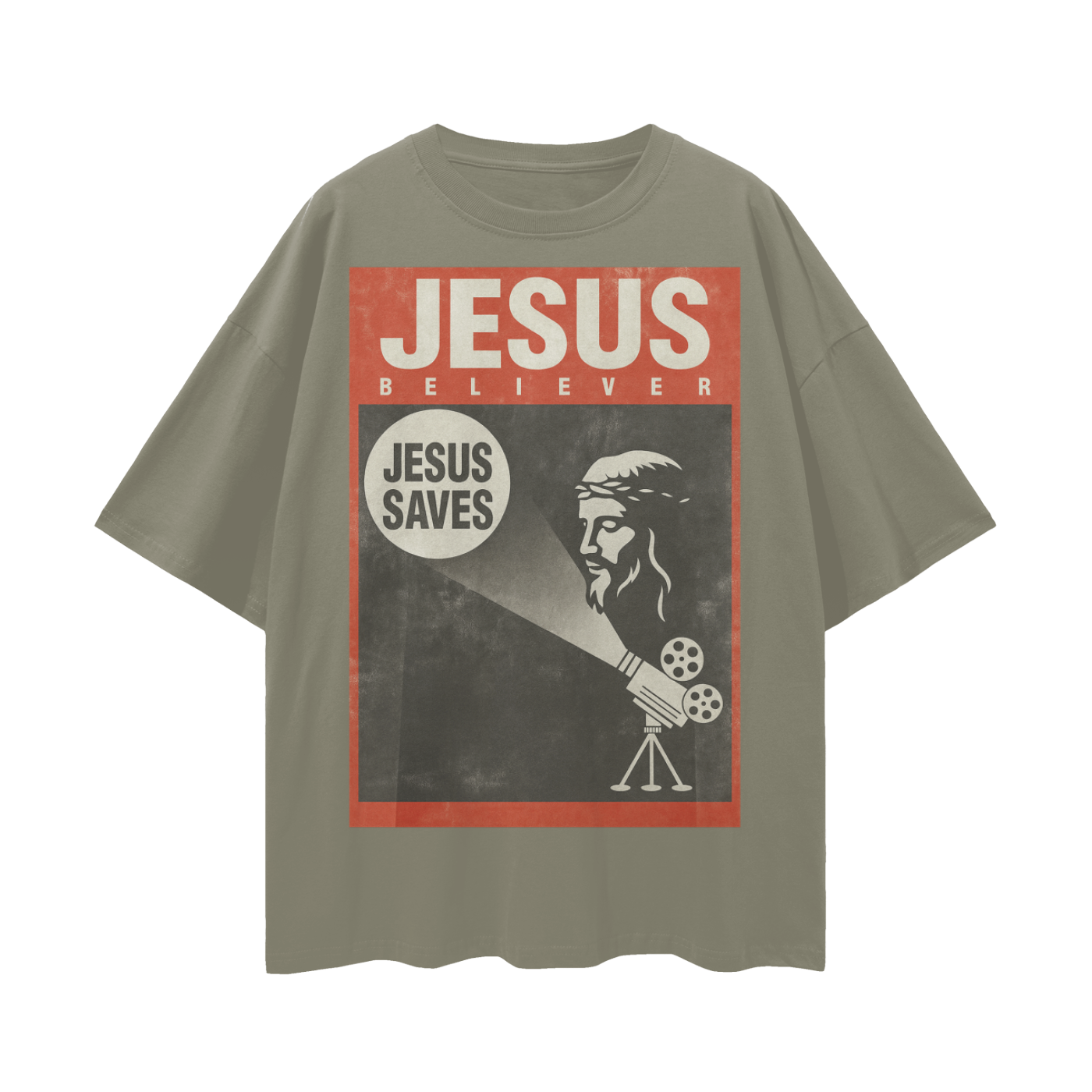 Religious Vintage/Y2K Jesus Believer Oversized T Shirt