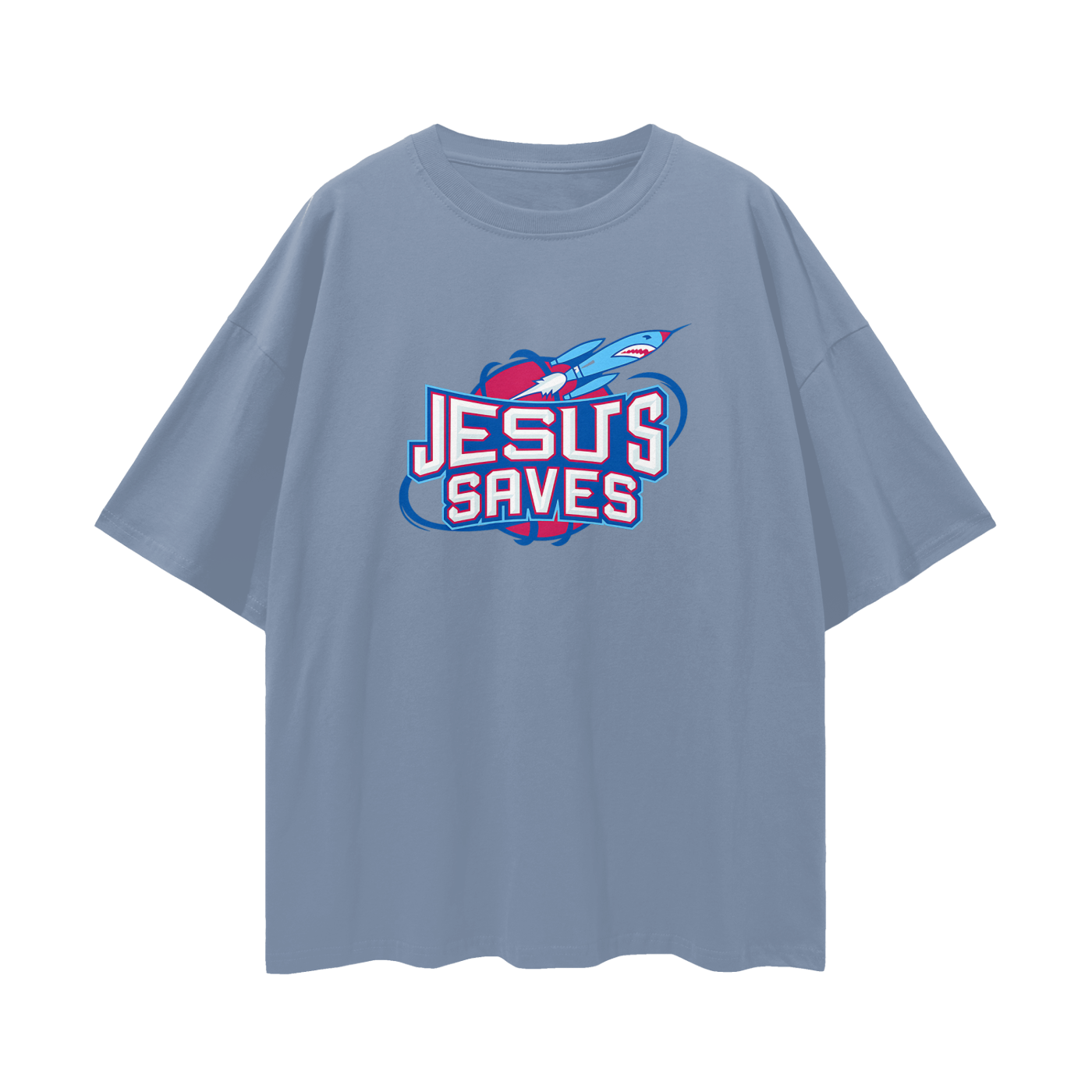 Religious Jesus Saves Vintage Houston Rockets Like Graphic Oversized T Shirt