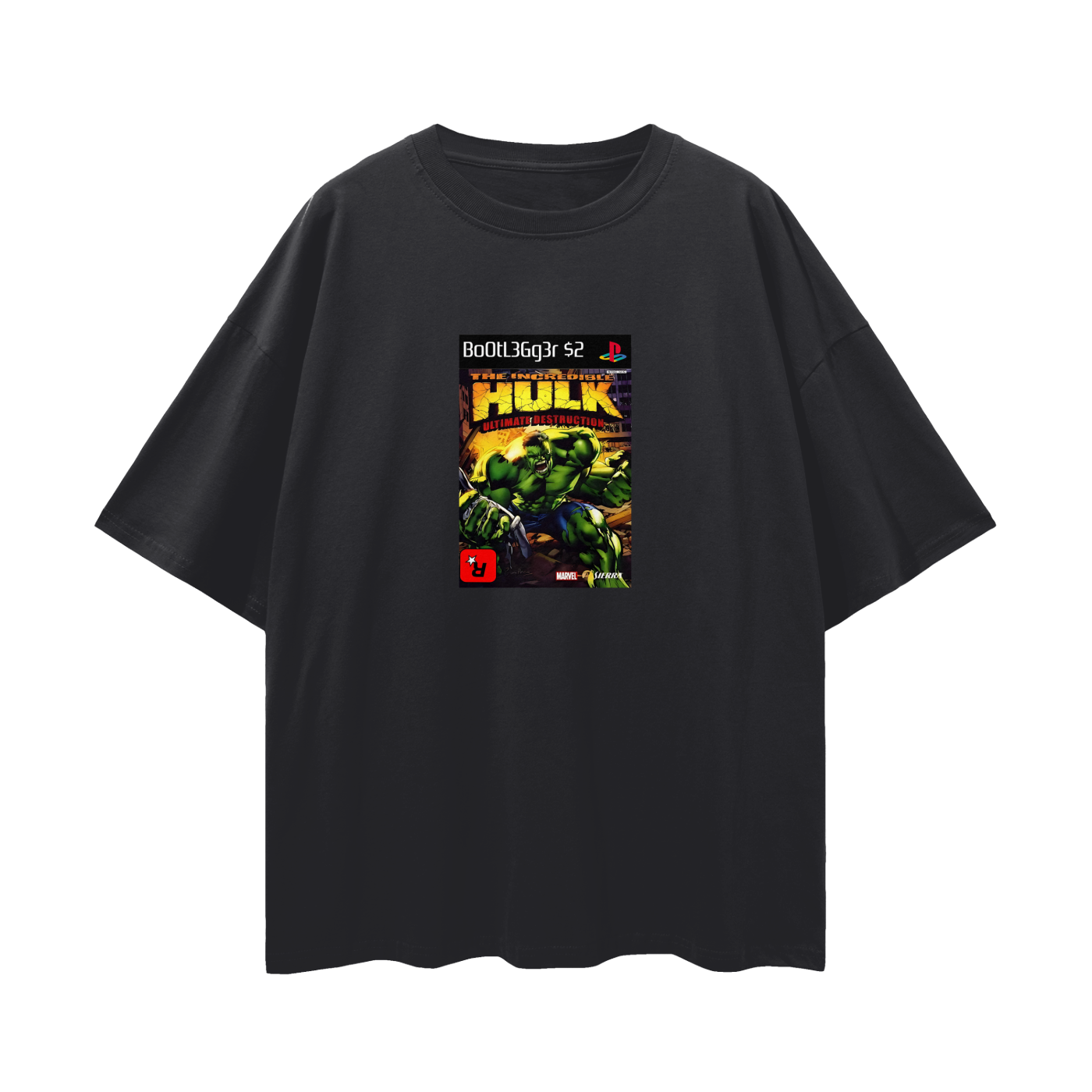 PlayStation 2 The Incredible Hulk PS2 Video Game Disc Tee