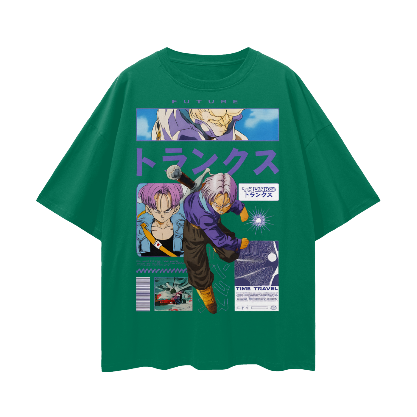 Vintage/Y2K Future Trunks Anime Character Oversized T Shirt