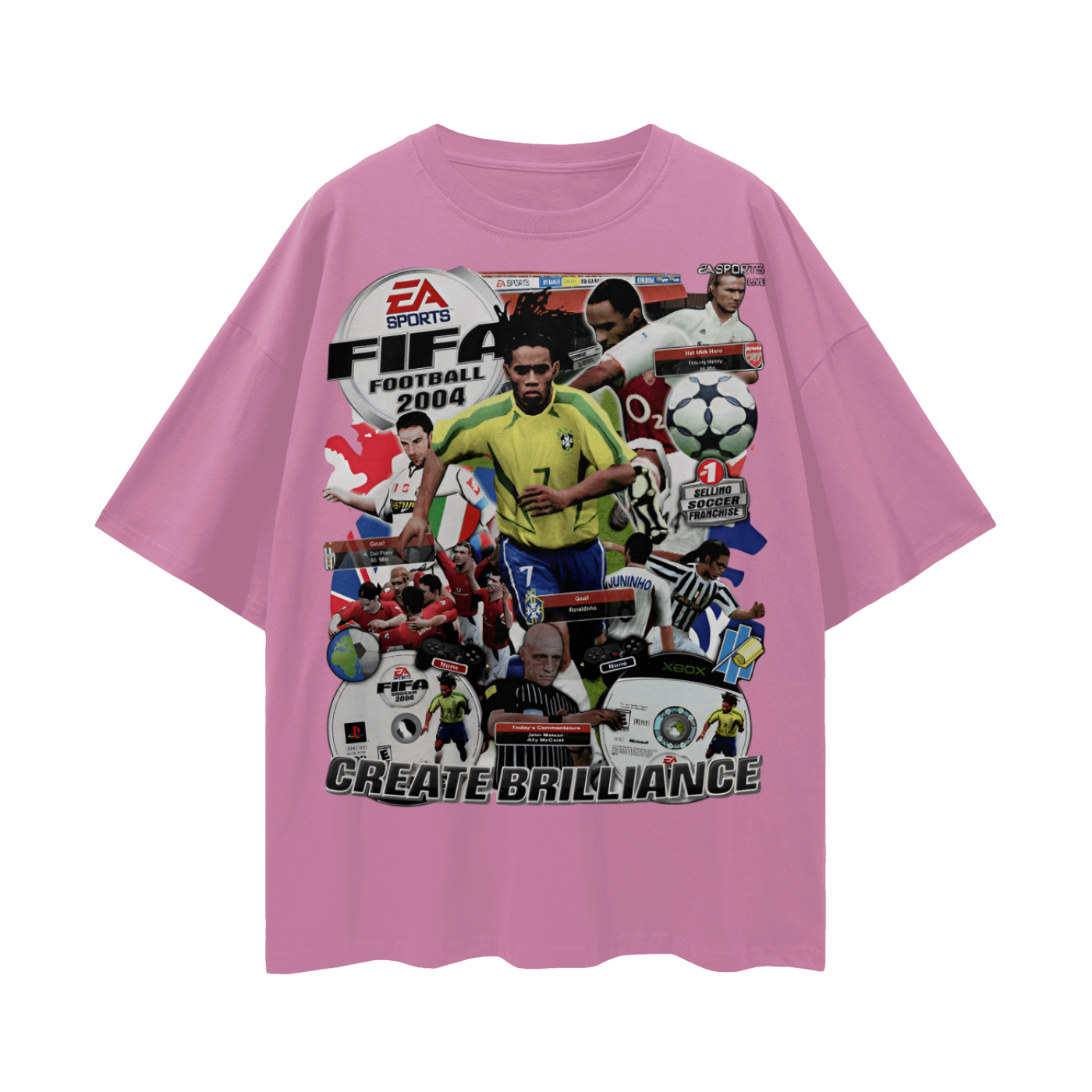 Vintage/Y2K 2004 Fifa Soccer Oversized T Shirt