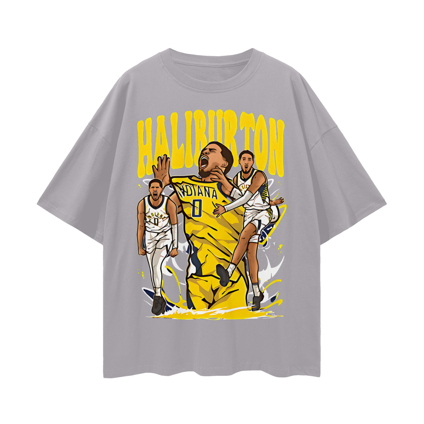 Tyrese Haliburton Pacers 90s Y2K Vintage Like Graphic Oversized T Shirt