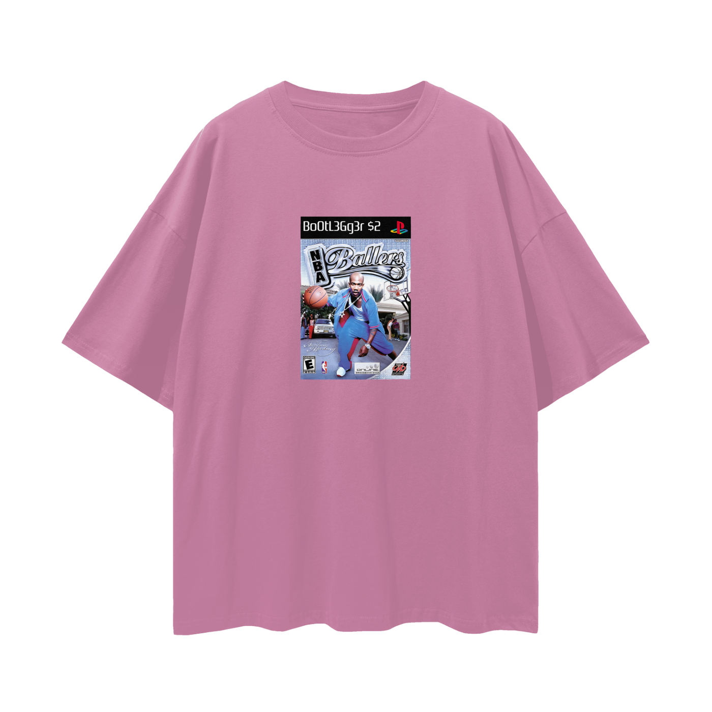 PlayStation 2 NBA Ballers PS2 Video Game Disc Tee