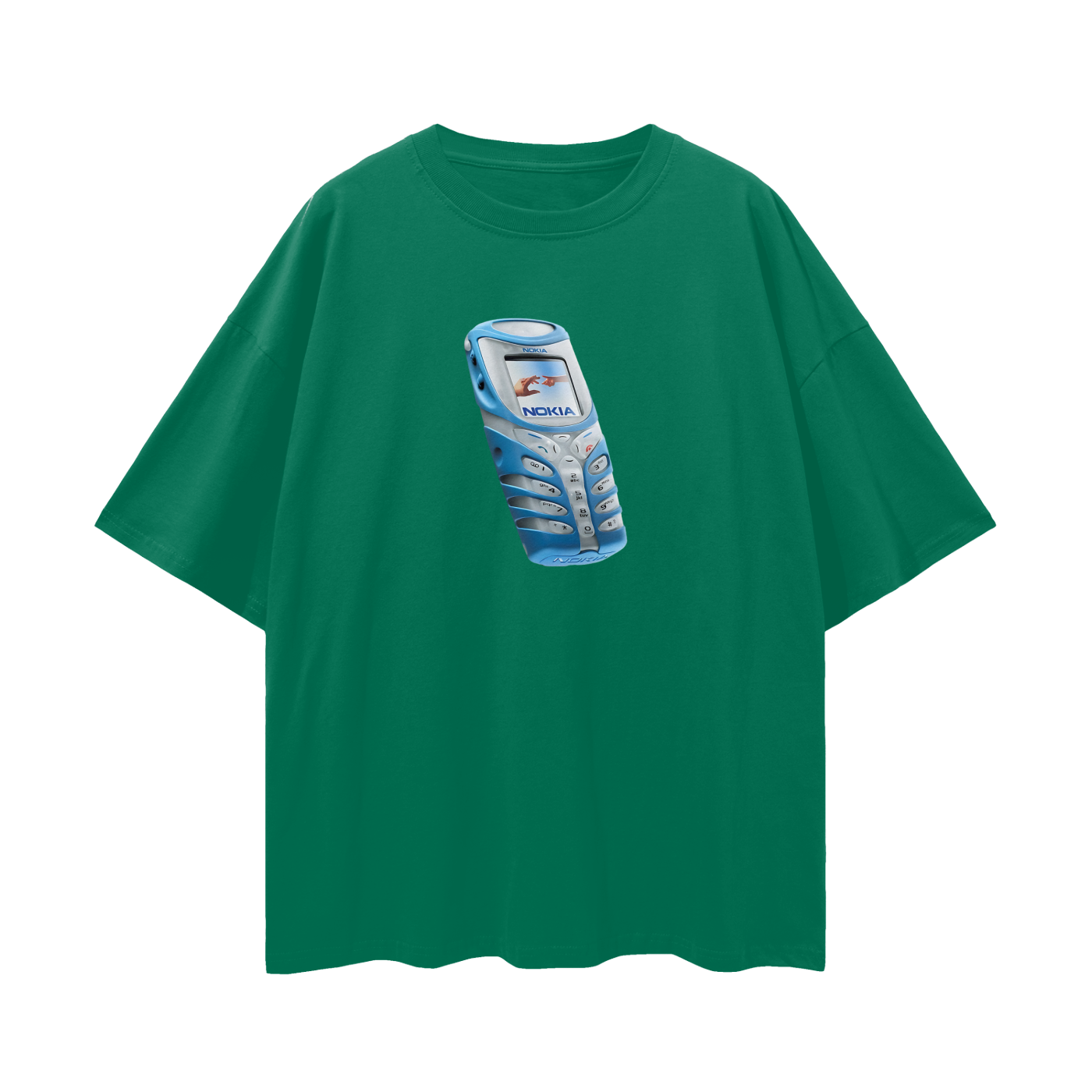 Nokia Phone Y2K Vintage Like Graphic Oversized T Shirt