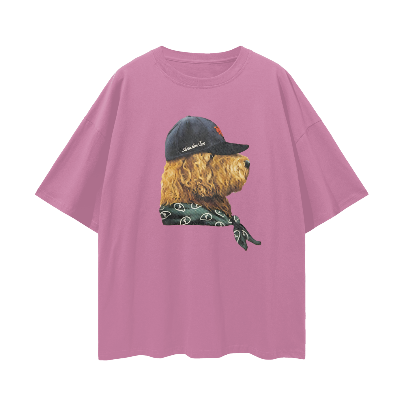 Streetwear Fitted Dog Graphic Oversized T Shirt