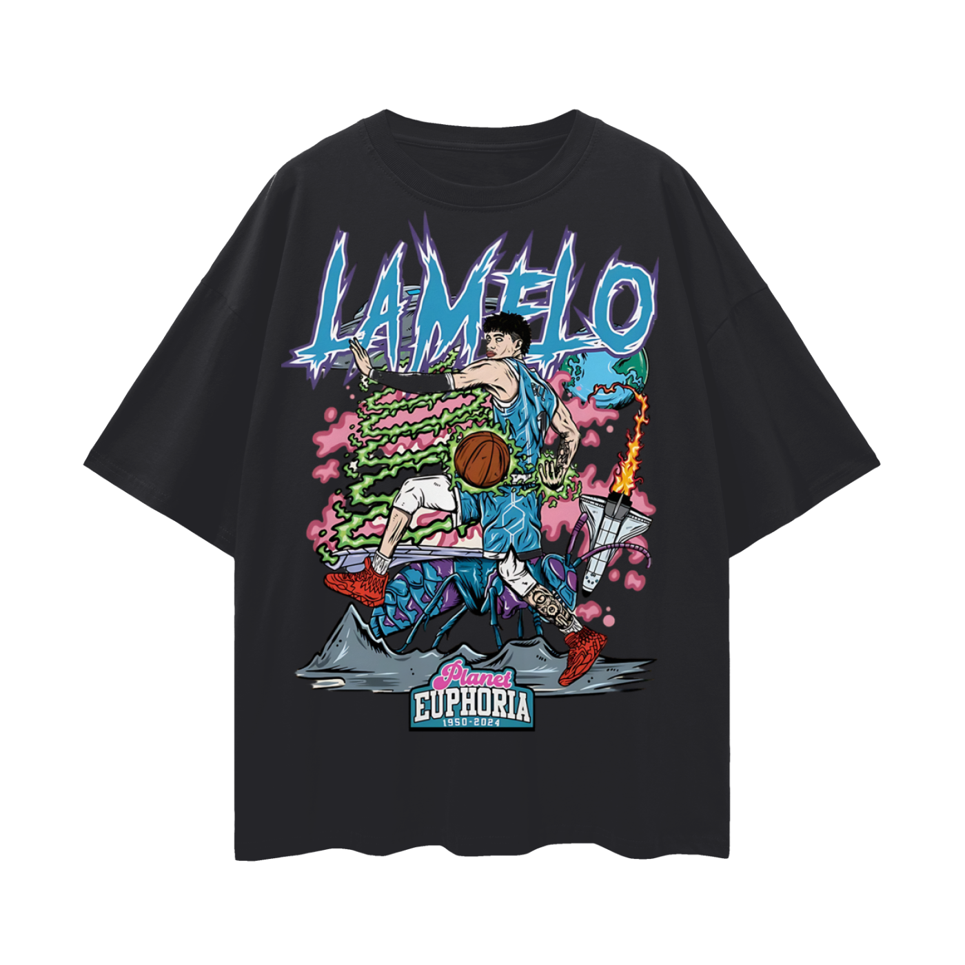 LaMelo Ball NBA PA Skeleton Graphic Oversized T Shirt