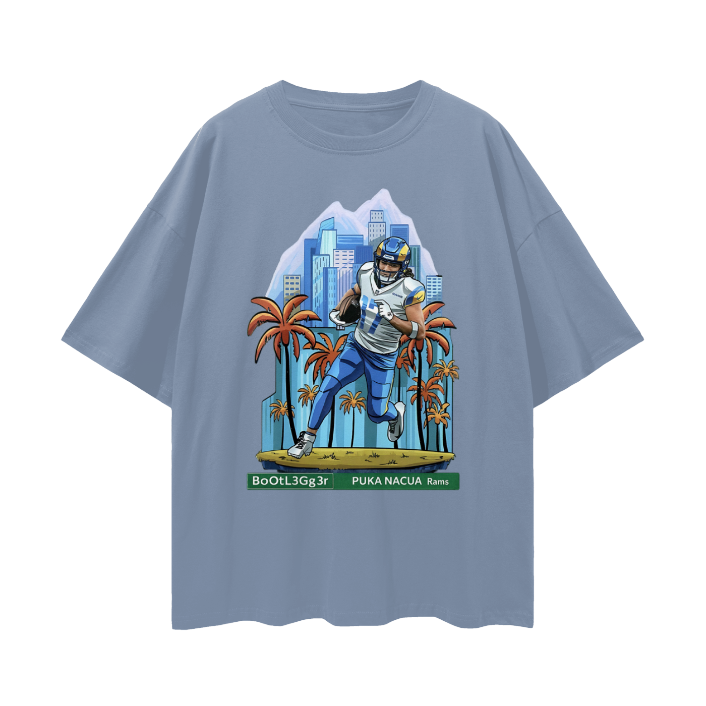 Vintage/Y2K Rams Puka Nacua Downtown Rookie Oversized T Shirt