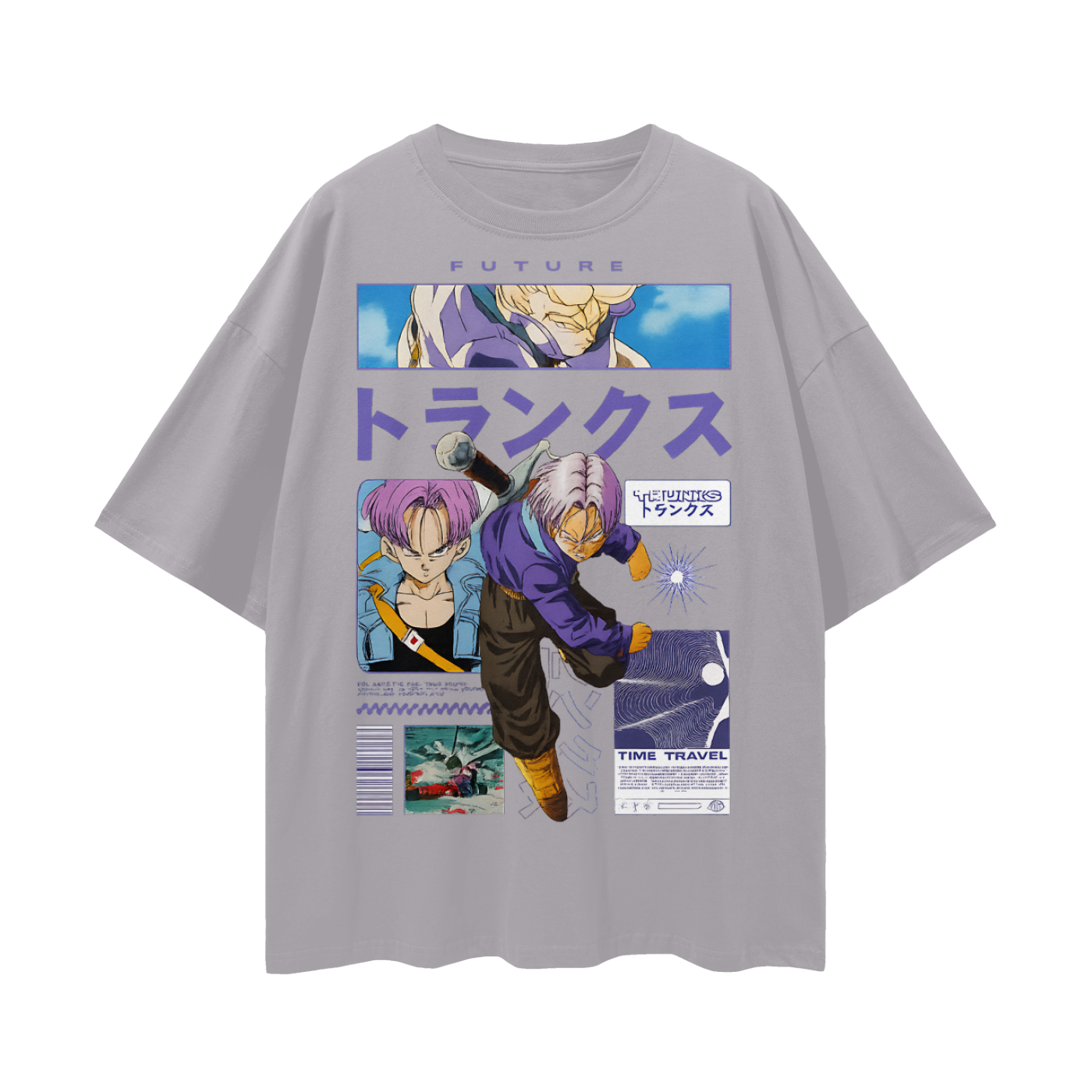 Vintage/Y2K Future Trunks Anime Character Oversized T Shirt