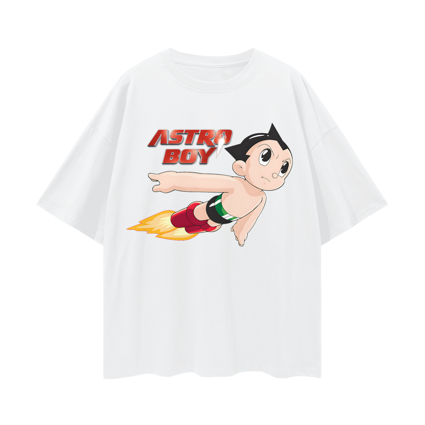 Vintage Like Astro Boy Graphic Oversized T Shirt