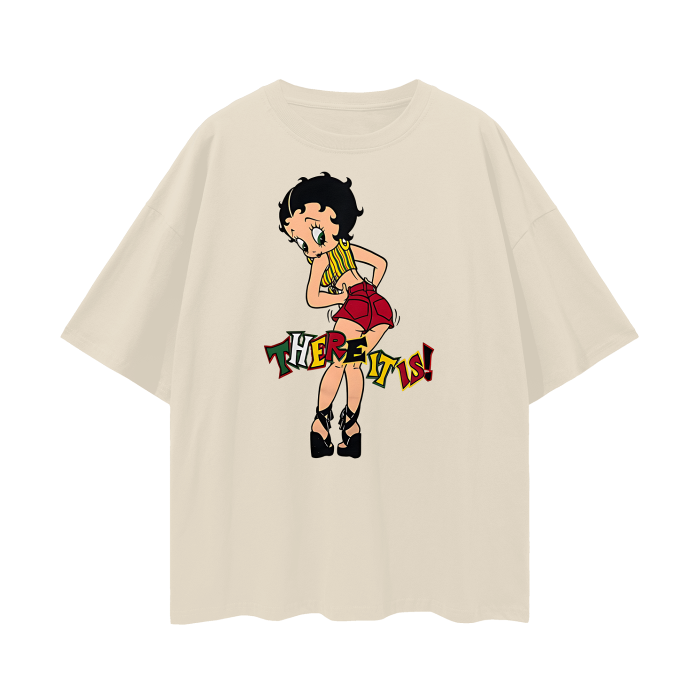 Vintage Like Betty Boop There It Is Oversized T Shirt