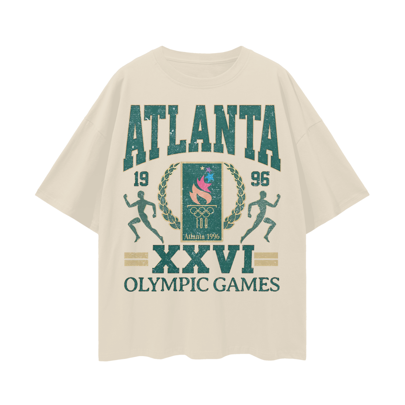 Vintage Like 1996 Atlanta Games Graphic Oversized T Shirt