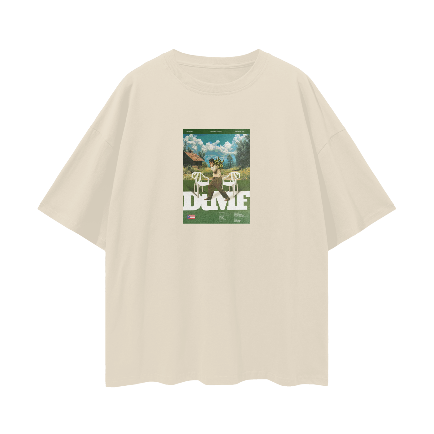 Vintage Like Bad Bunny New Album Oversized T Shirt