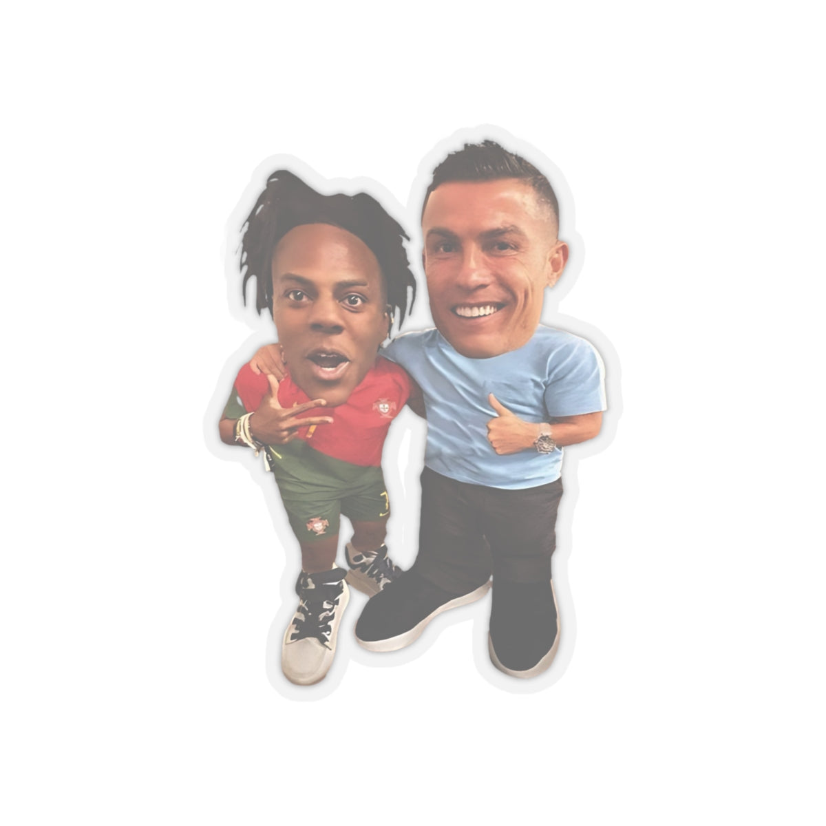 Mini IShowSpeed & Ronaldo Funny Sticker