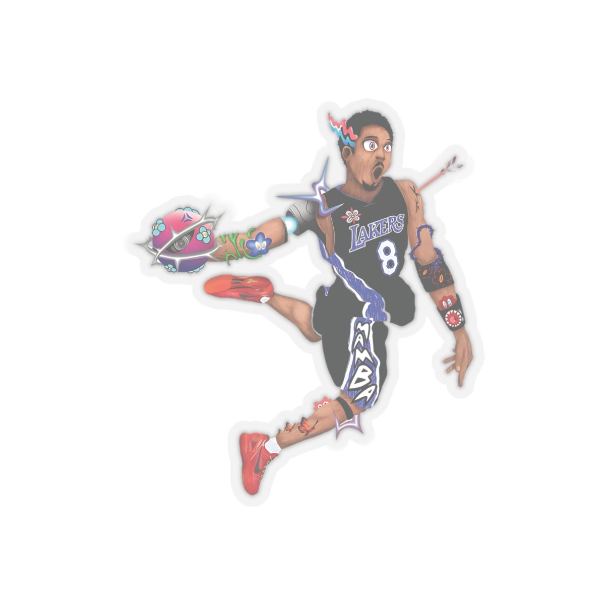 Kobe Bryant Lakers Sticker