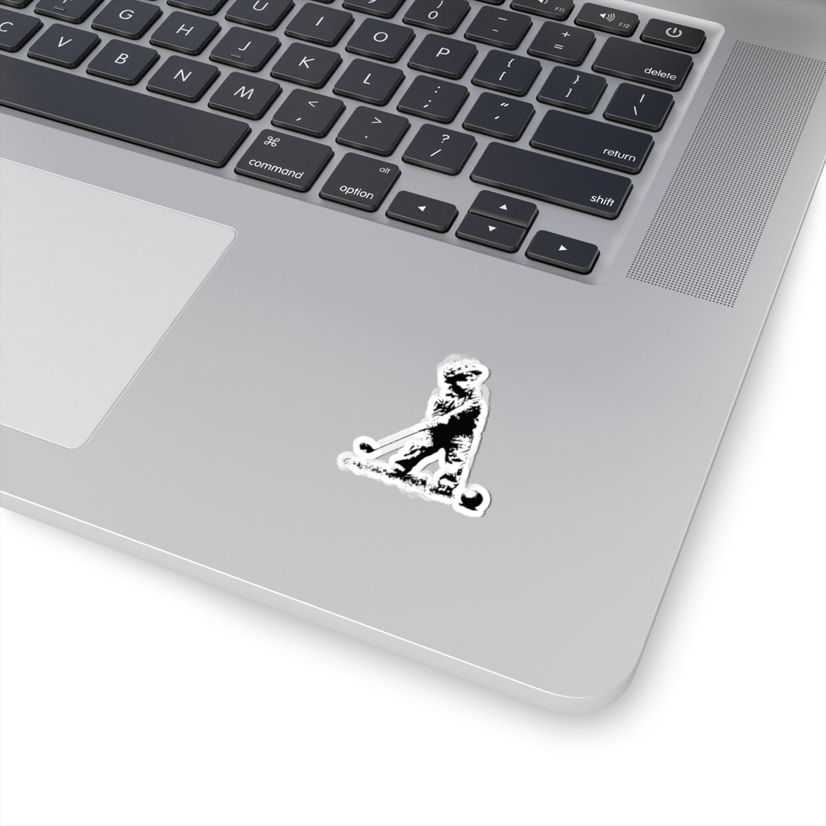 Kid Soldier Golfing Sticker
