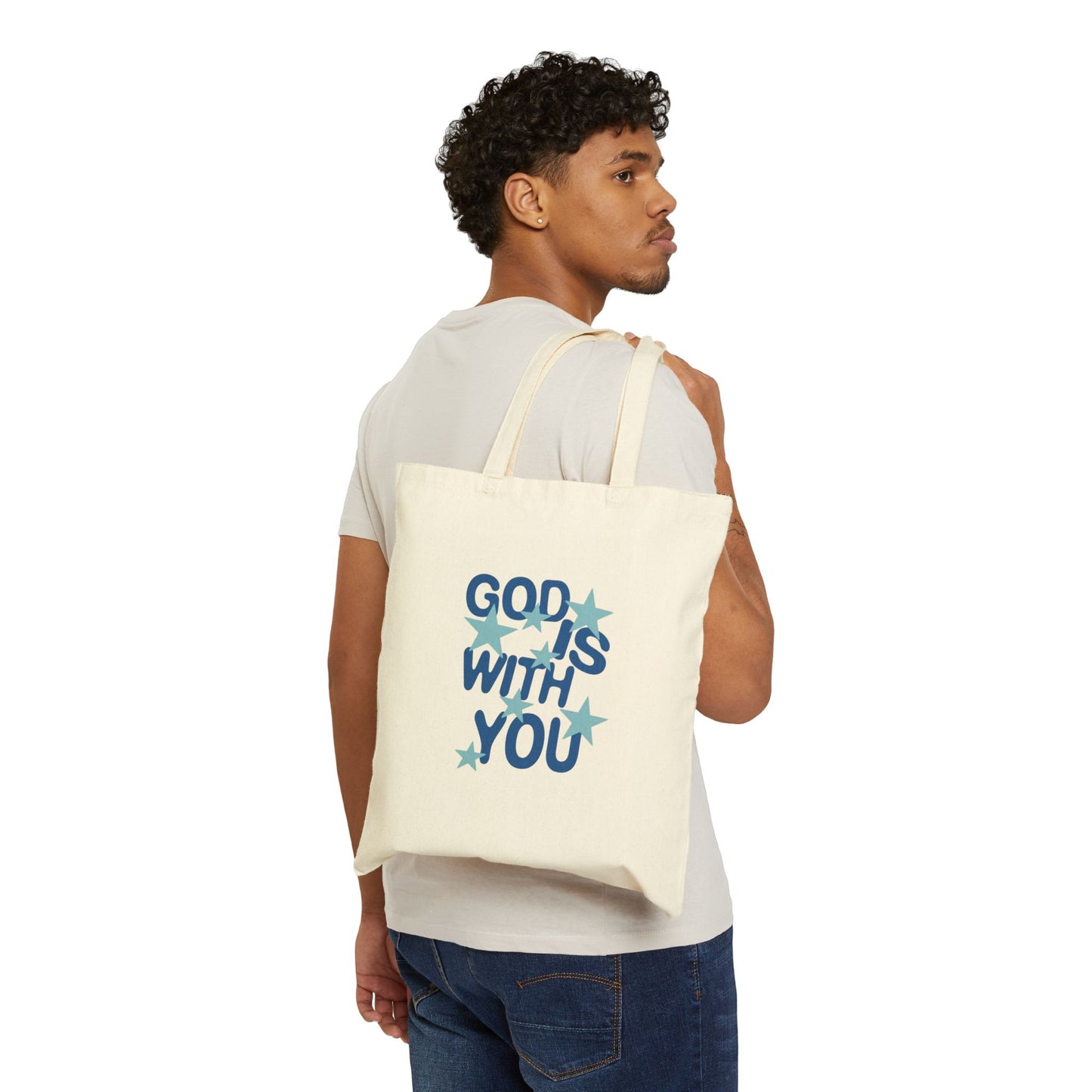 Religious God Is With You Tote Bag
