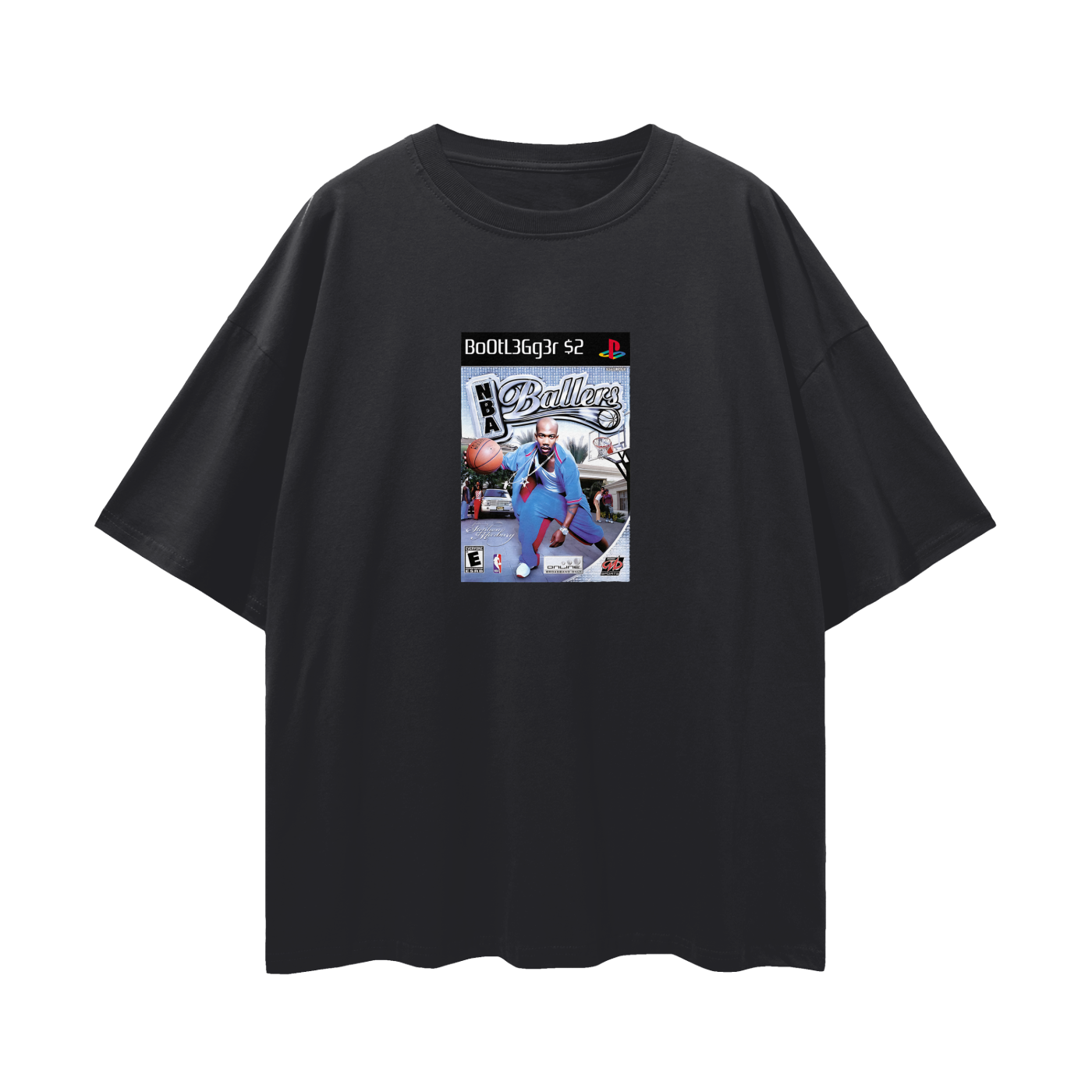 PlayStation 2 NBA Ballers PS2 Video Game Disc Tee