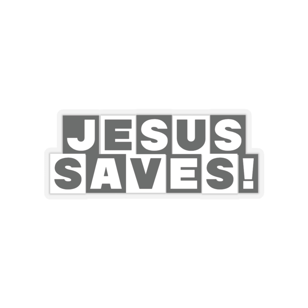 Religious Jesus Saves Cartoon Network Sticker