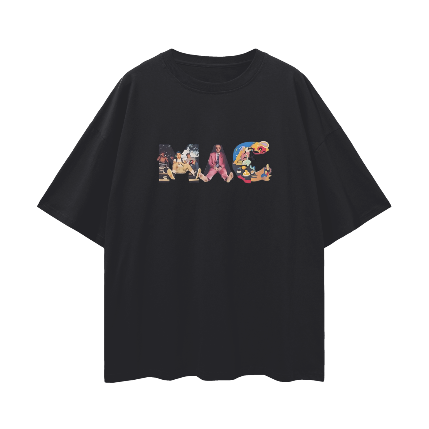 Mac Miller Album Spell Out Graphic Oversized T Shirt