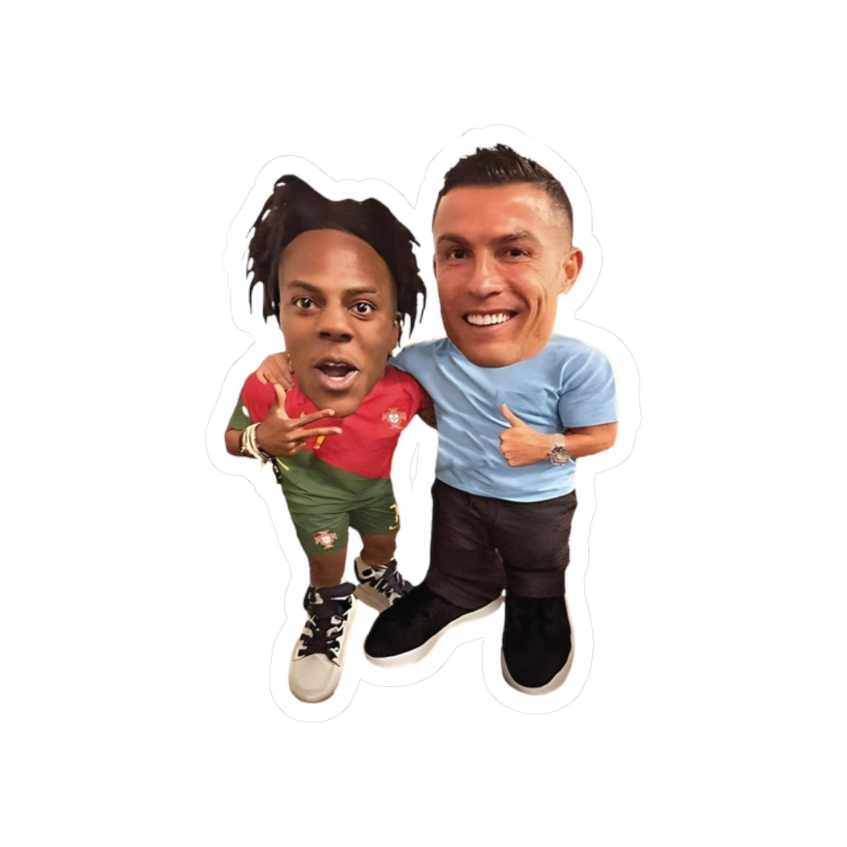 Mini IShowSpeed & Ronaldo Funny Sticker