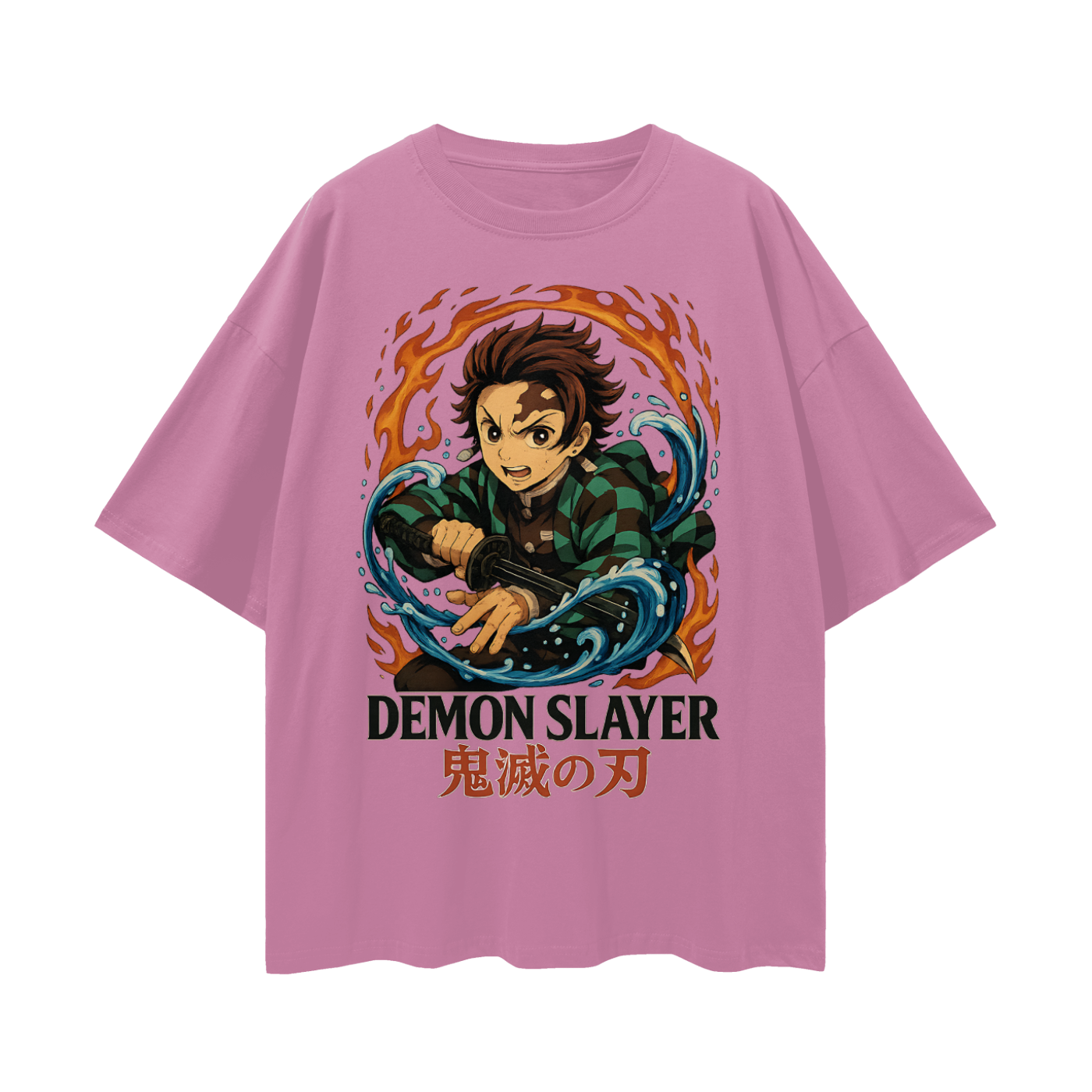 Vintage/Y2K Demon Slayer Anime Oversized T Shirt