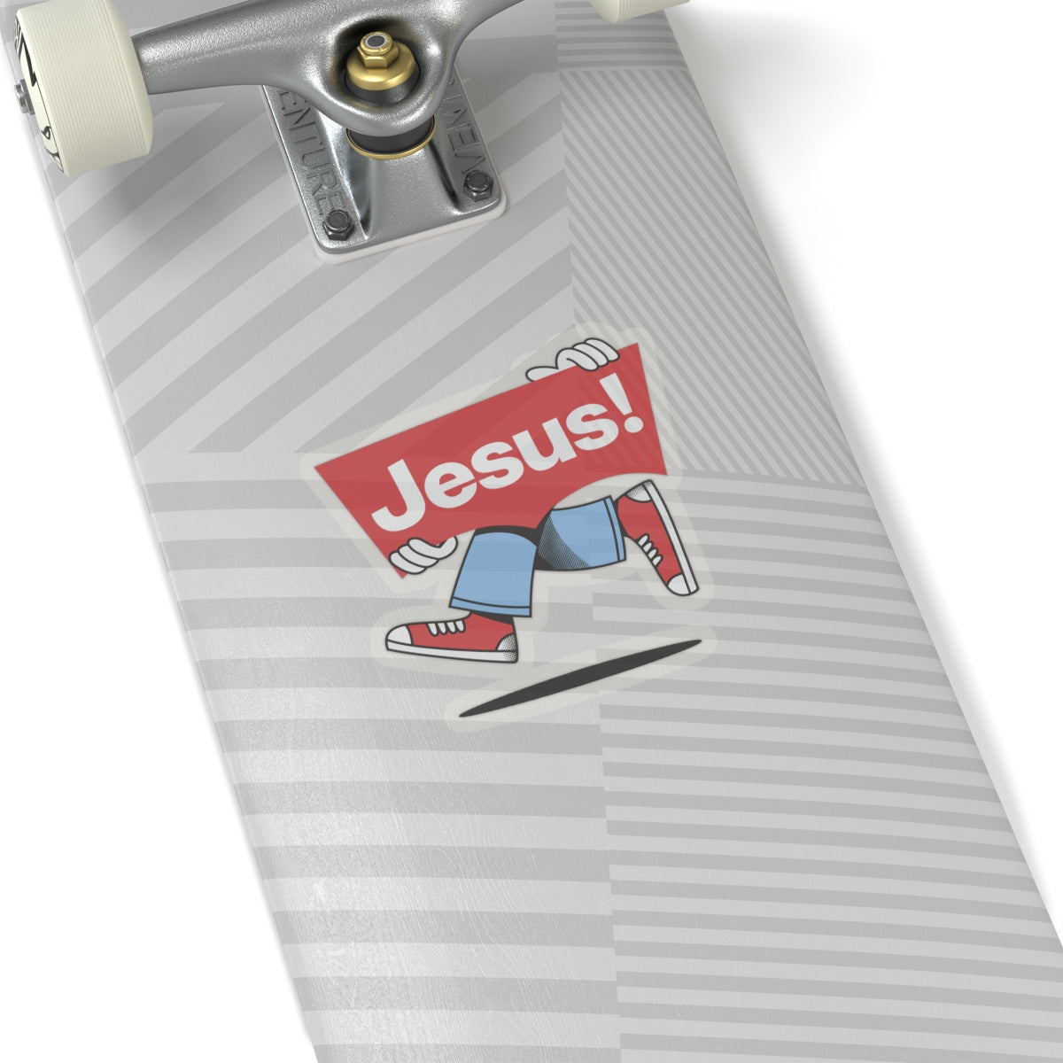 Religious Jesus Vintage Levi's Logo Like Sticker