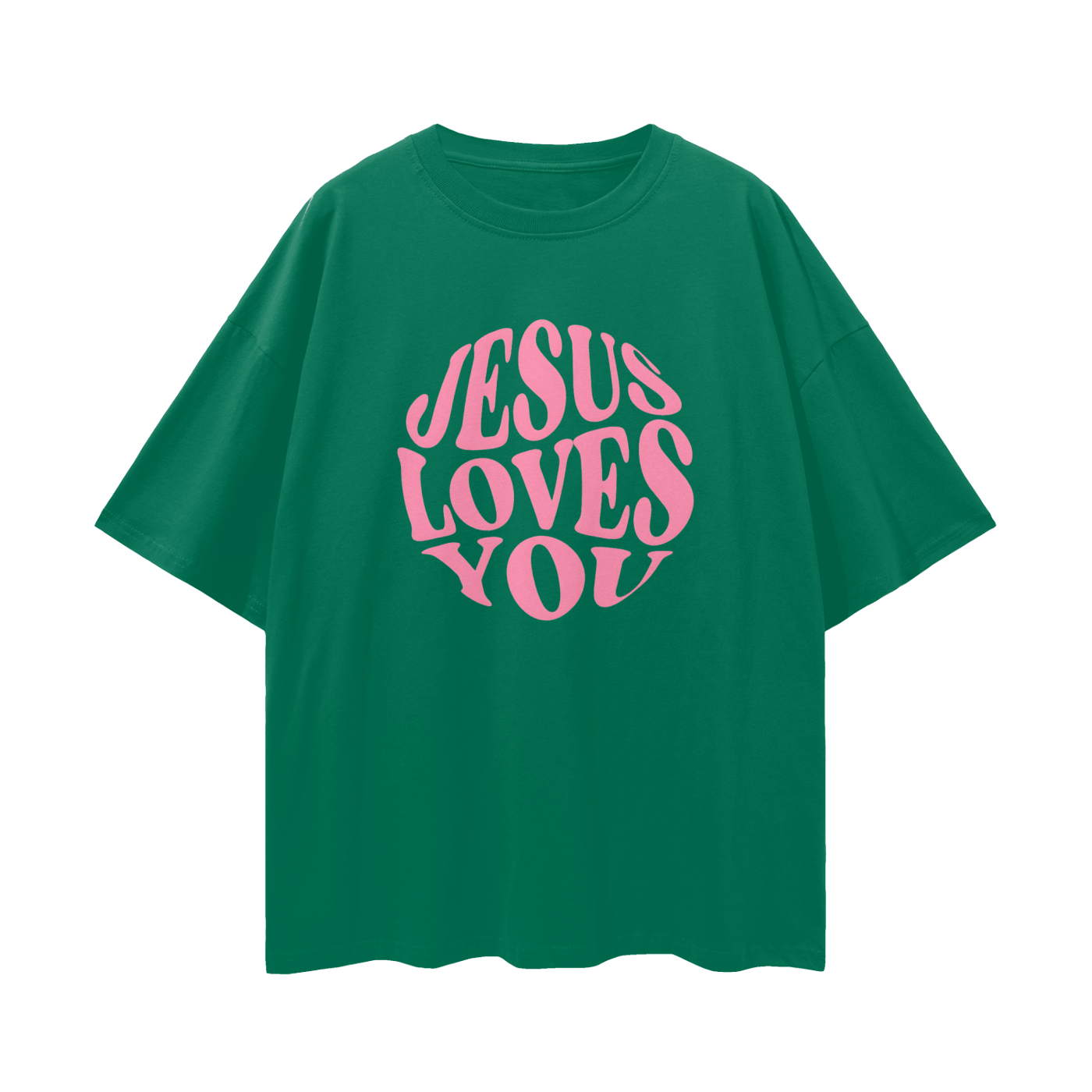 Religious Vintage/Y2K Jesus Loves You Oversized T Shirt