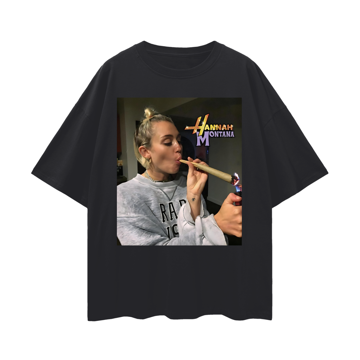 Hannah Montana 4/20 Funny Oversized T Shirt