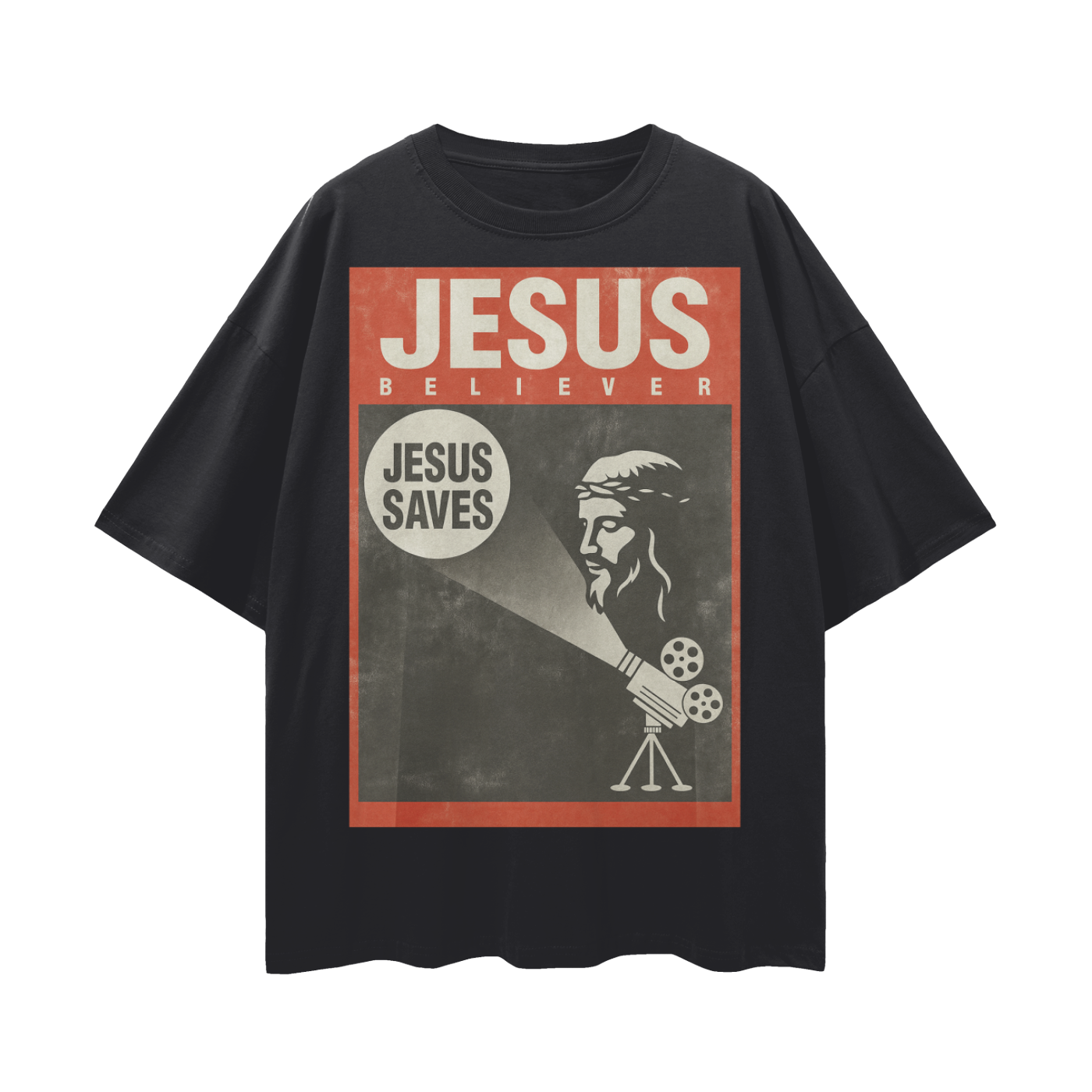 Religious Vintage/Y2K Jesus Believer Oversized T Shirt