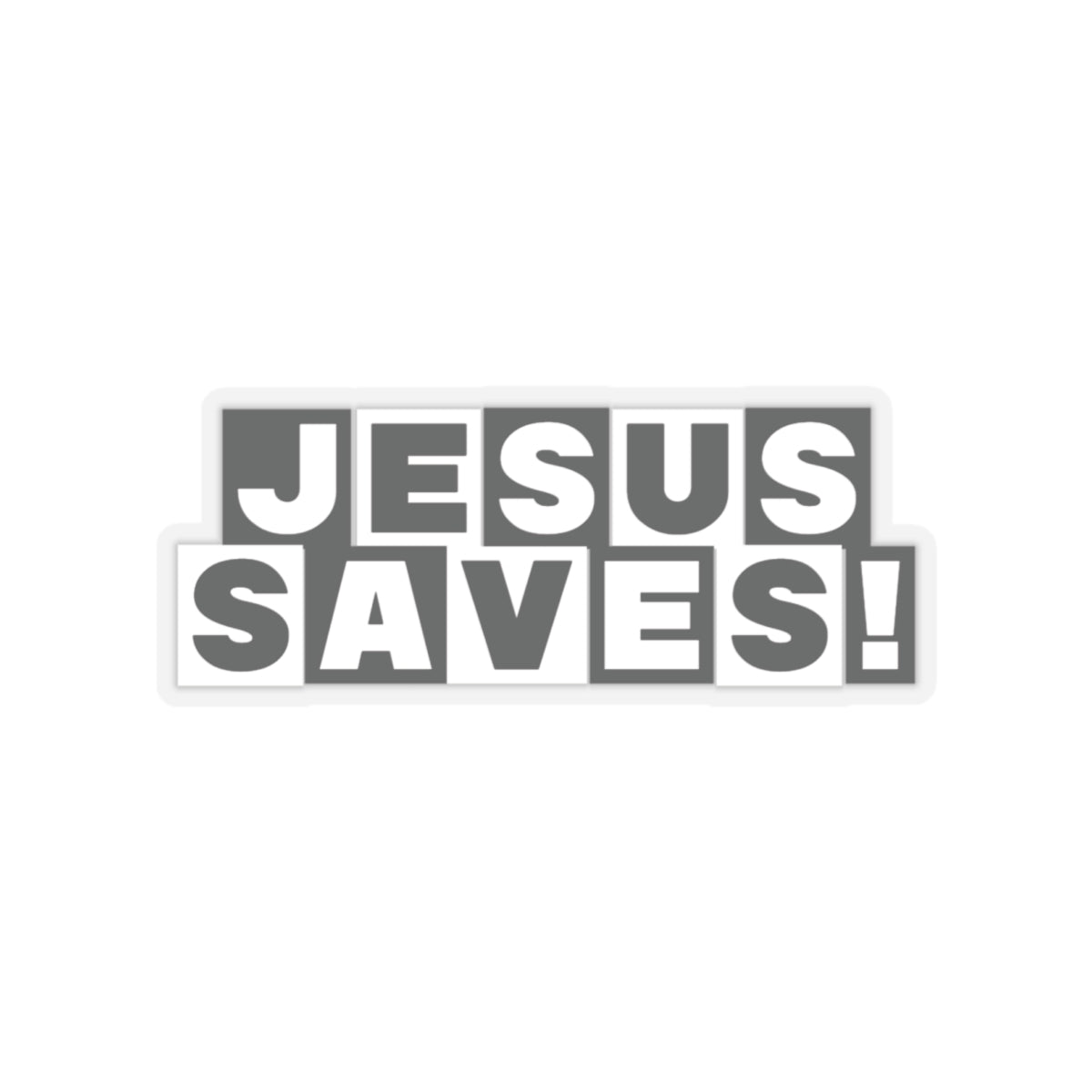 Religious Jesus Saves Cartoon Network Sticker