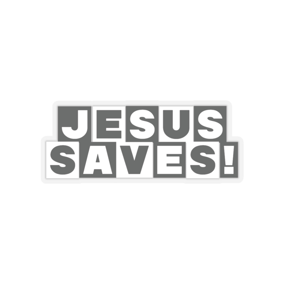 Religious Jesus Saves Cartoon Network Sticker