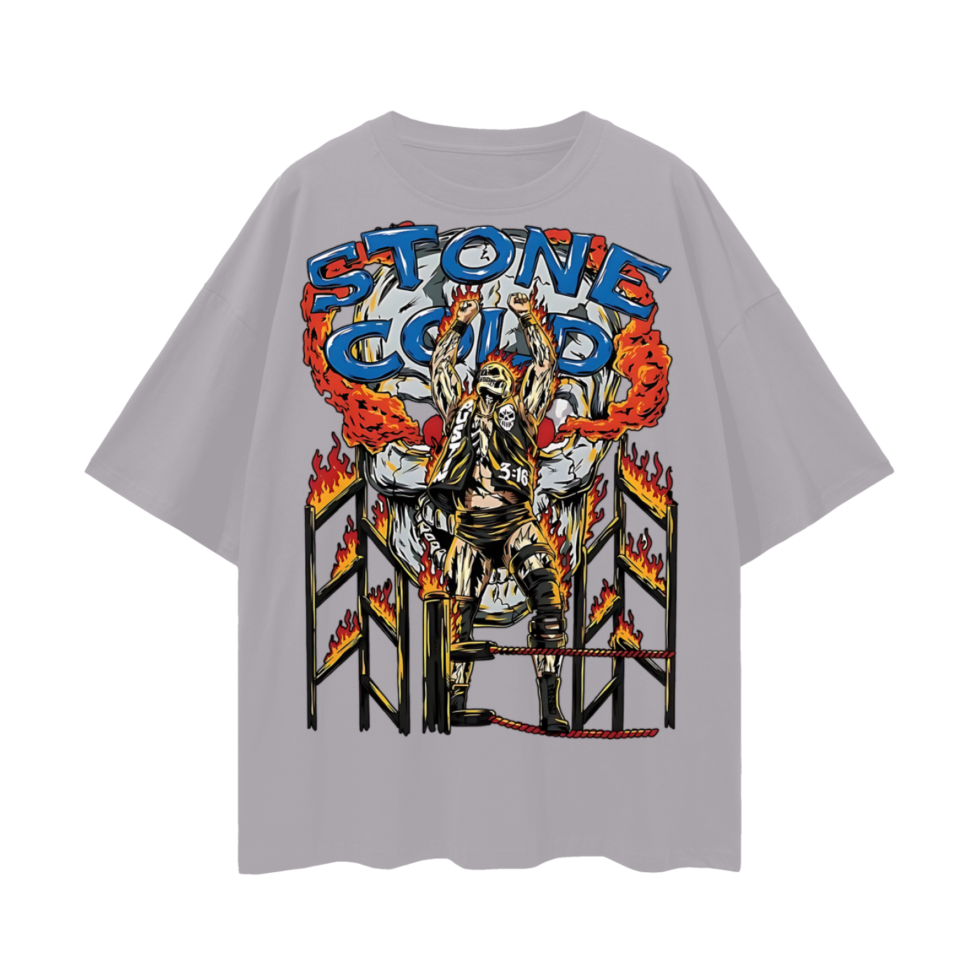 Stone Cold Steve Austin 90s Vintage Like Graphic Oversized T Shirt
