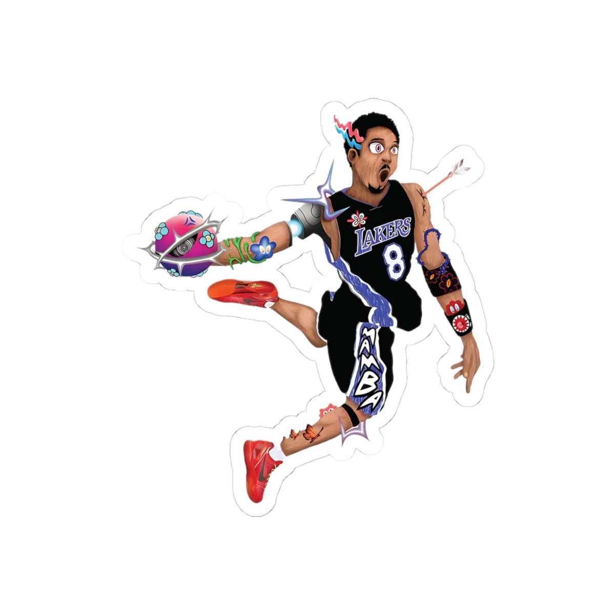 Kobe Bryant Lakers Sticker