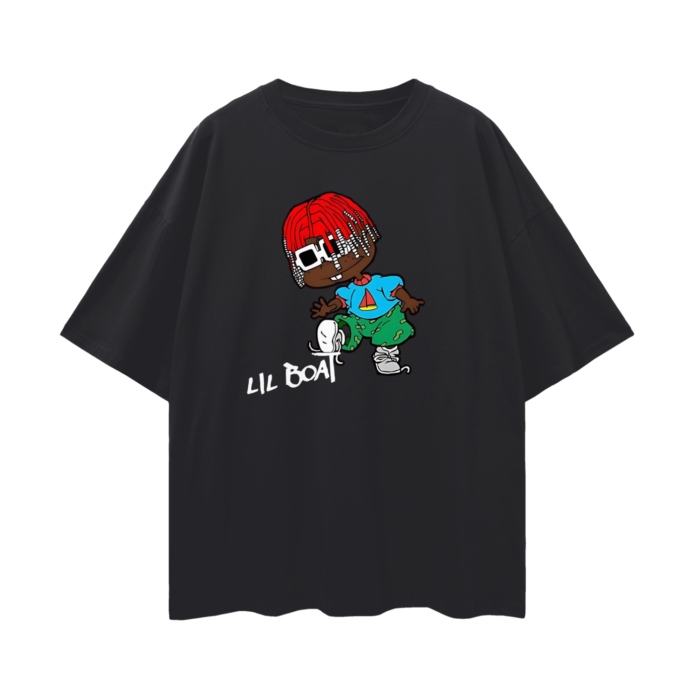 Vintage Like Lil Yatchy Lil Boat Rug Rat Graphic Oversized T Shirt