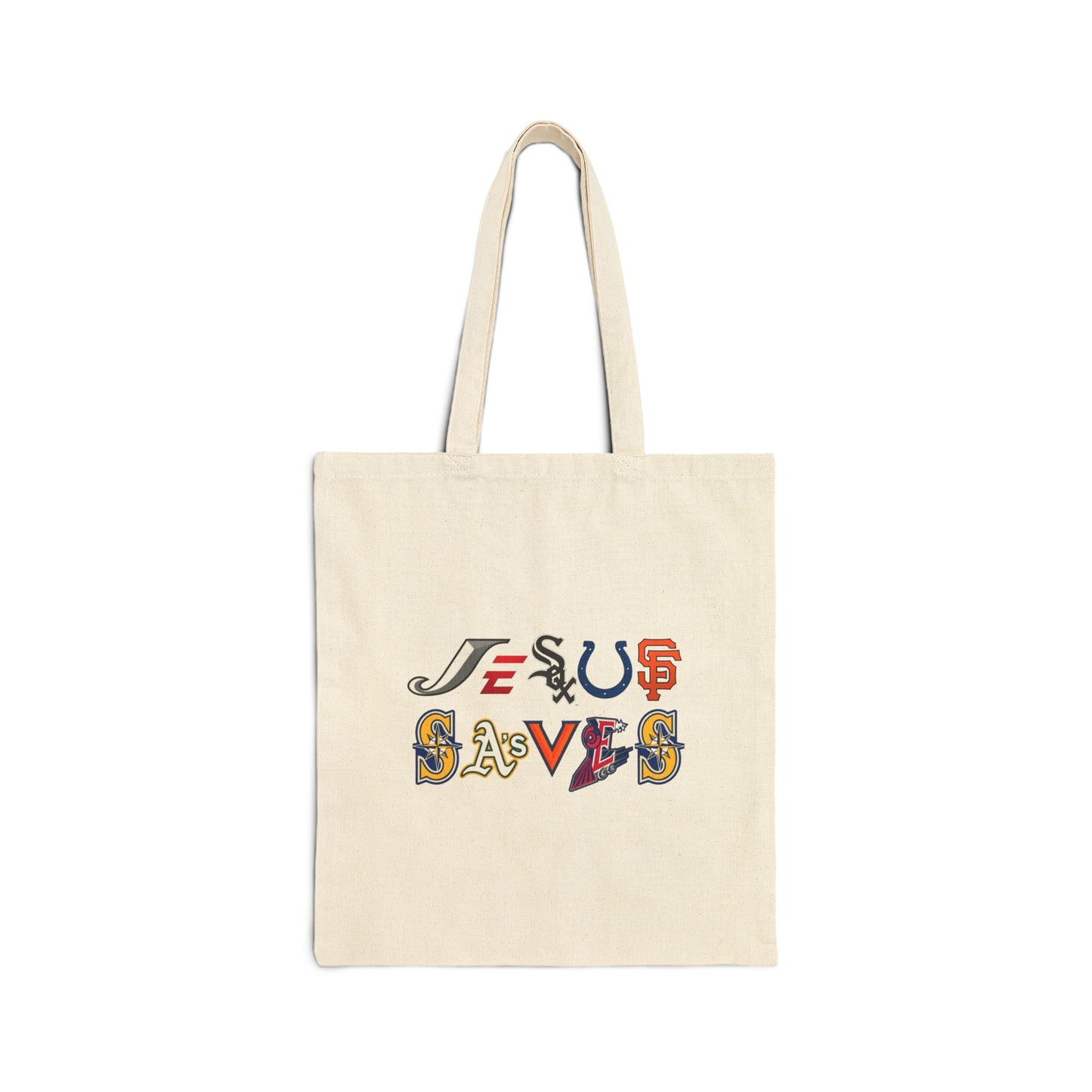 Jesus Saves Sport Logos Like Tote Bag