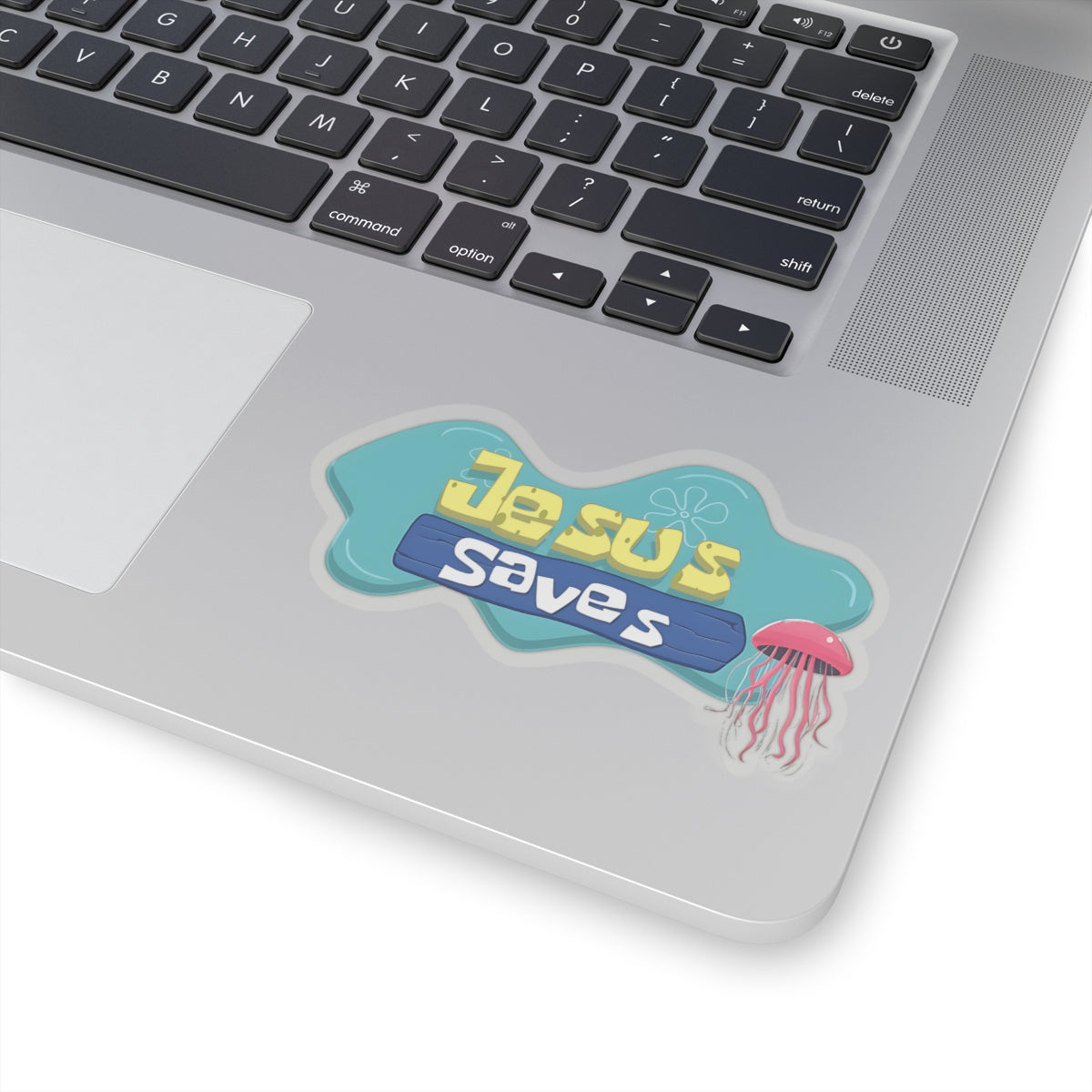 Religious Jesus Saves Spongebob Sticker