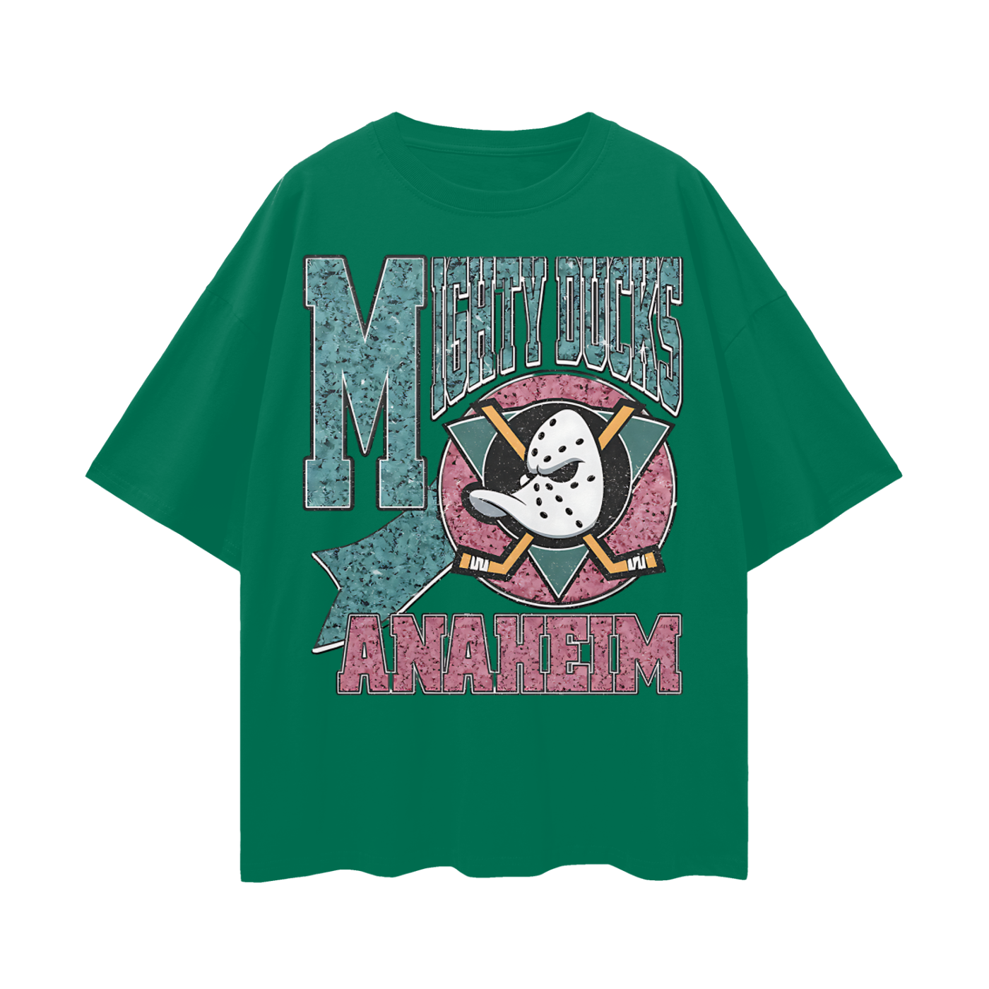 Vintage Like Mighty Ducks Graphic Oversized T Shirt