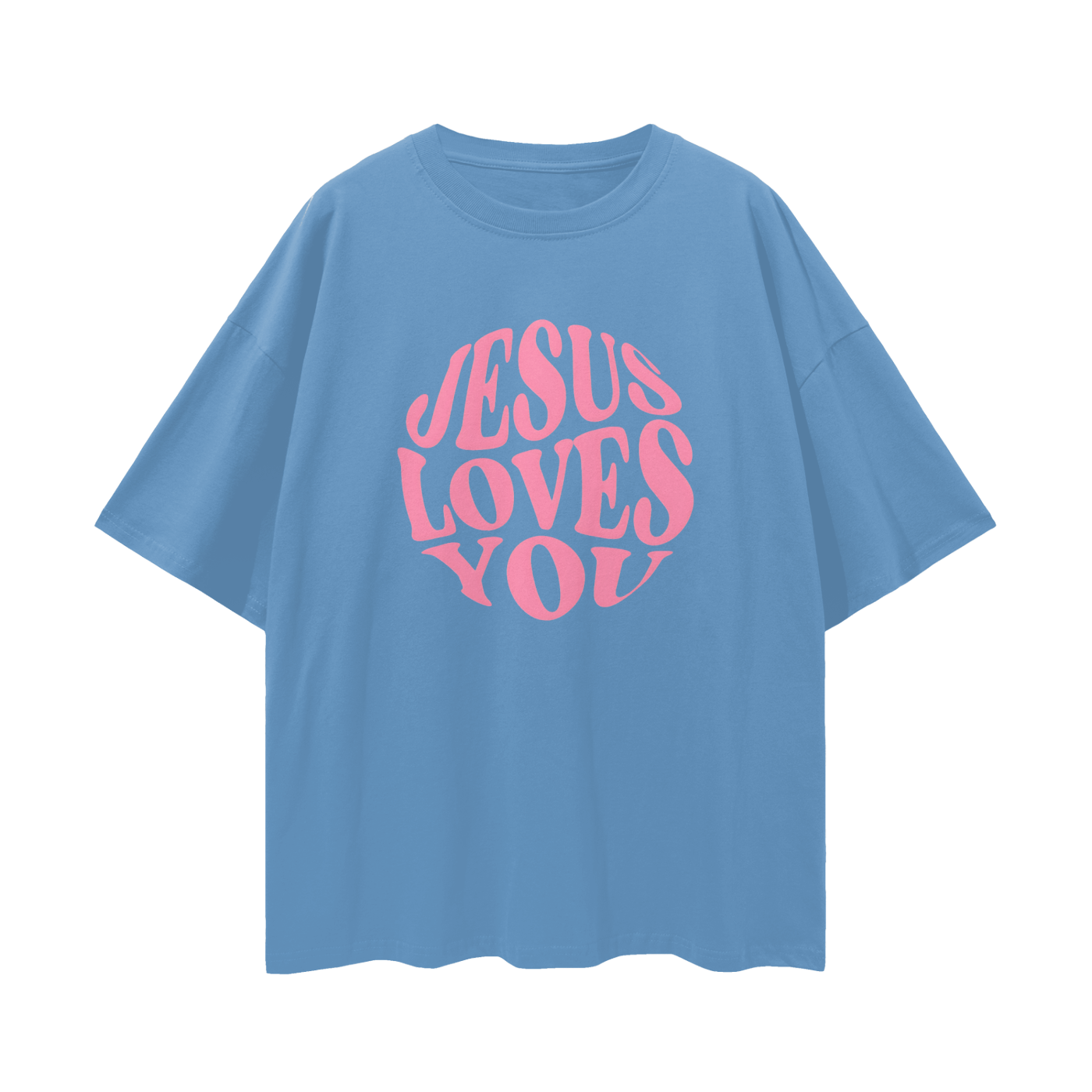 Religious Vintage/Y2K Jesus Loves You Oversized T Shirt