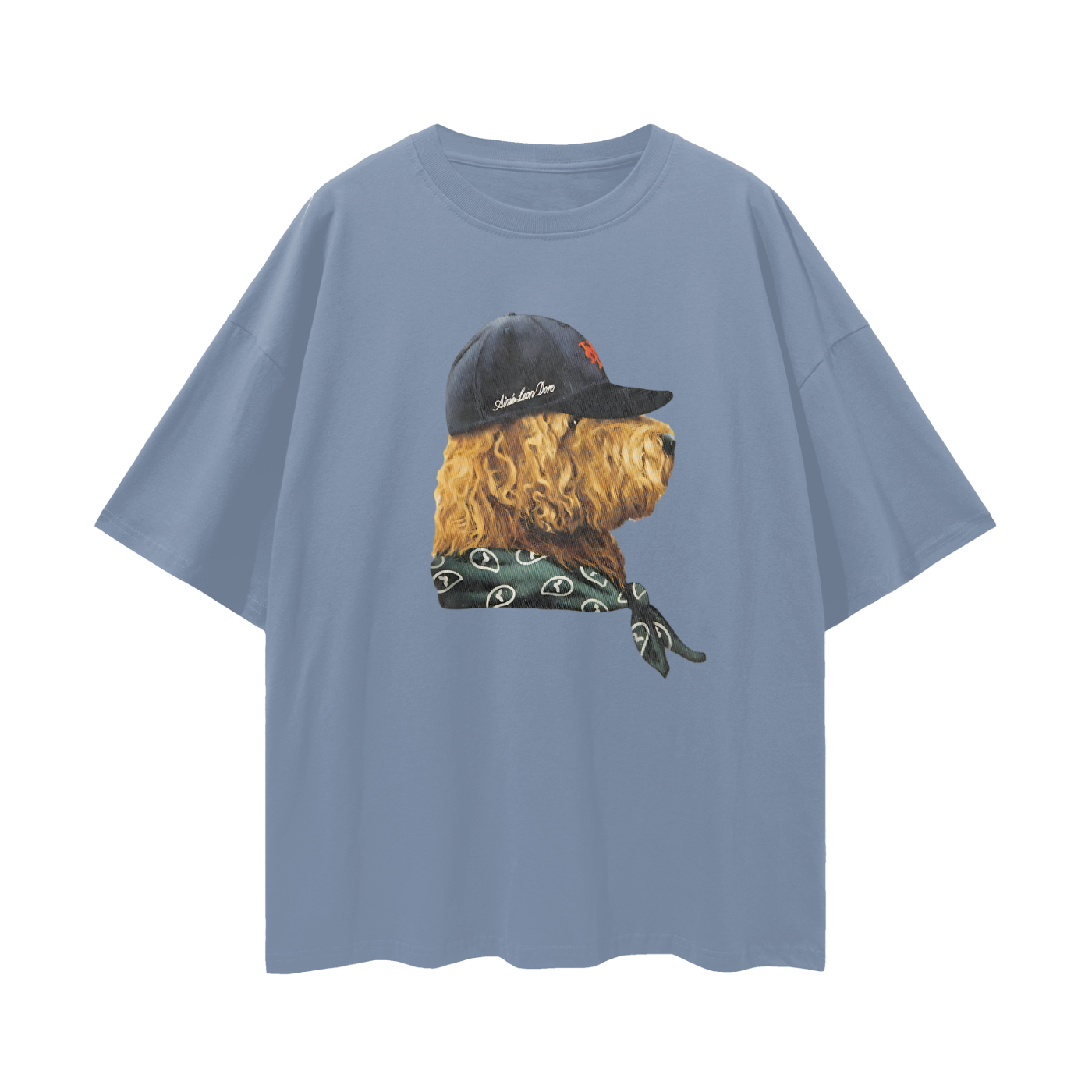 Streetwear Fitted Dog Graphic Oversized T Shirt
